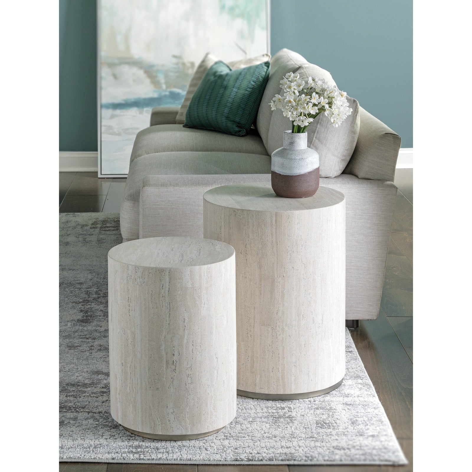Artistica Home Signature Designs Cassio Round Drum Table - Image 2