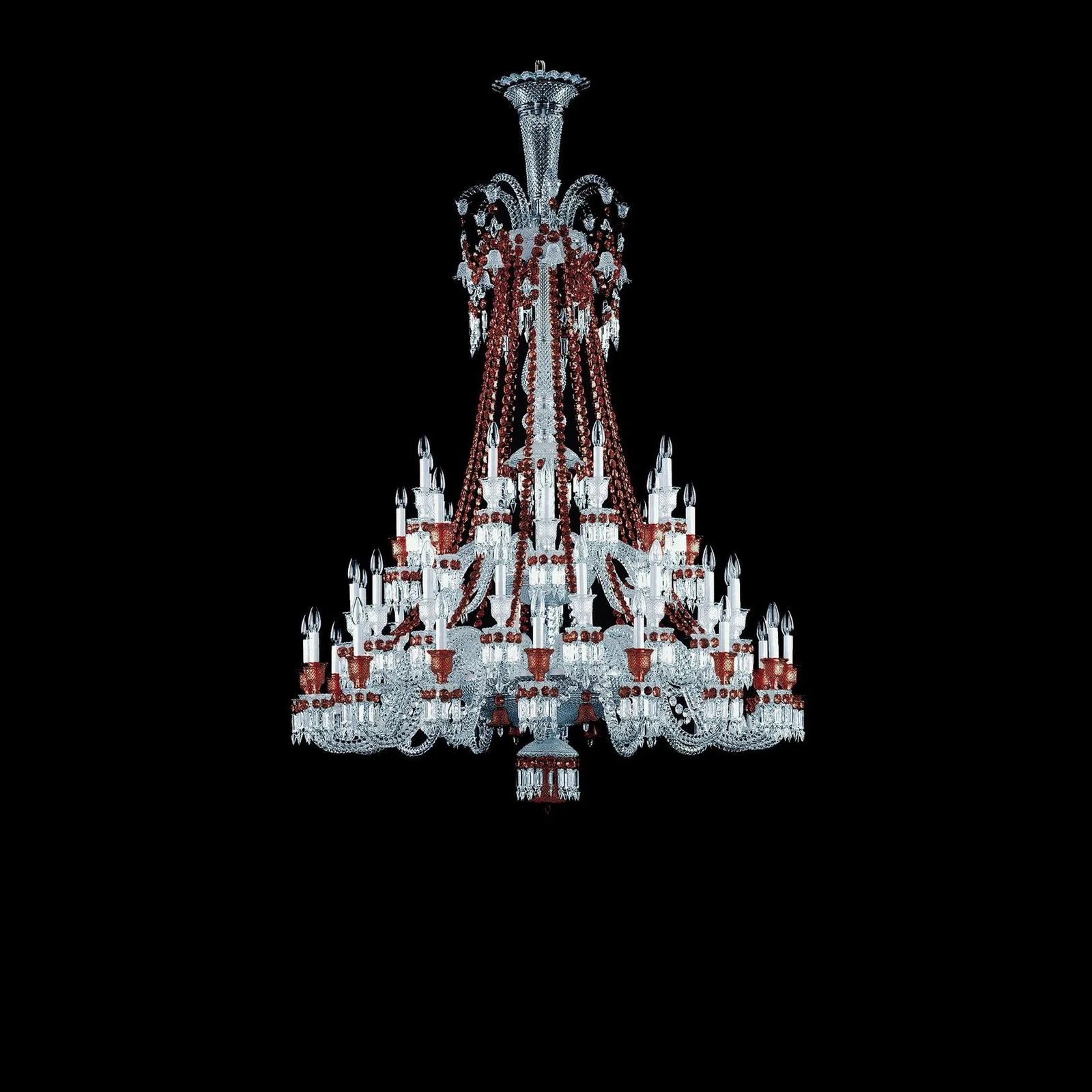 Baccarat Zénith Red Chandelier - Image 6