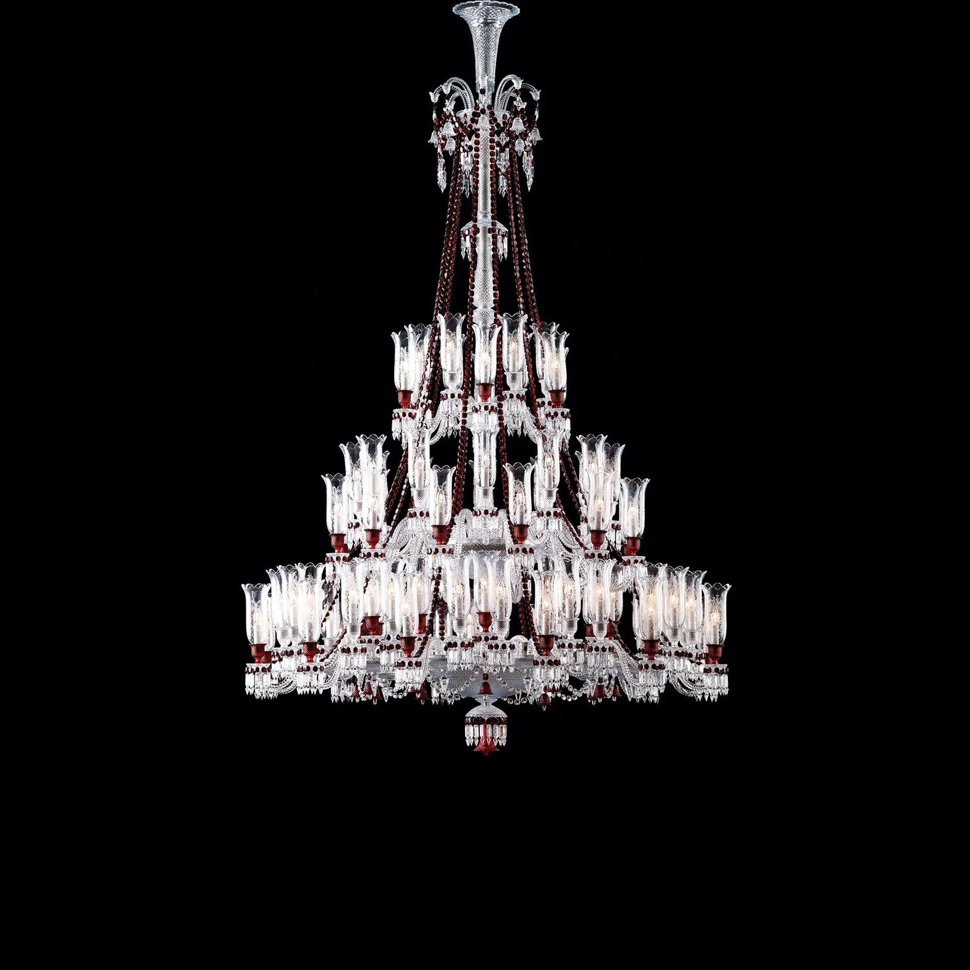 Baccarat Zénith Red Chandelier - Image 8