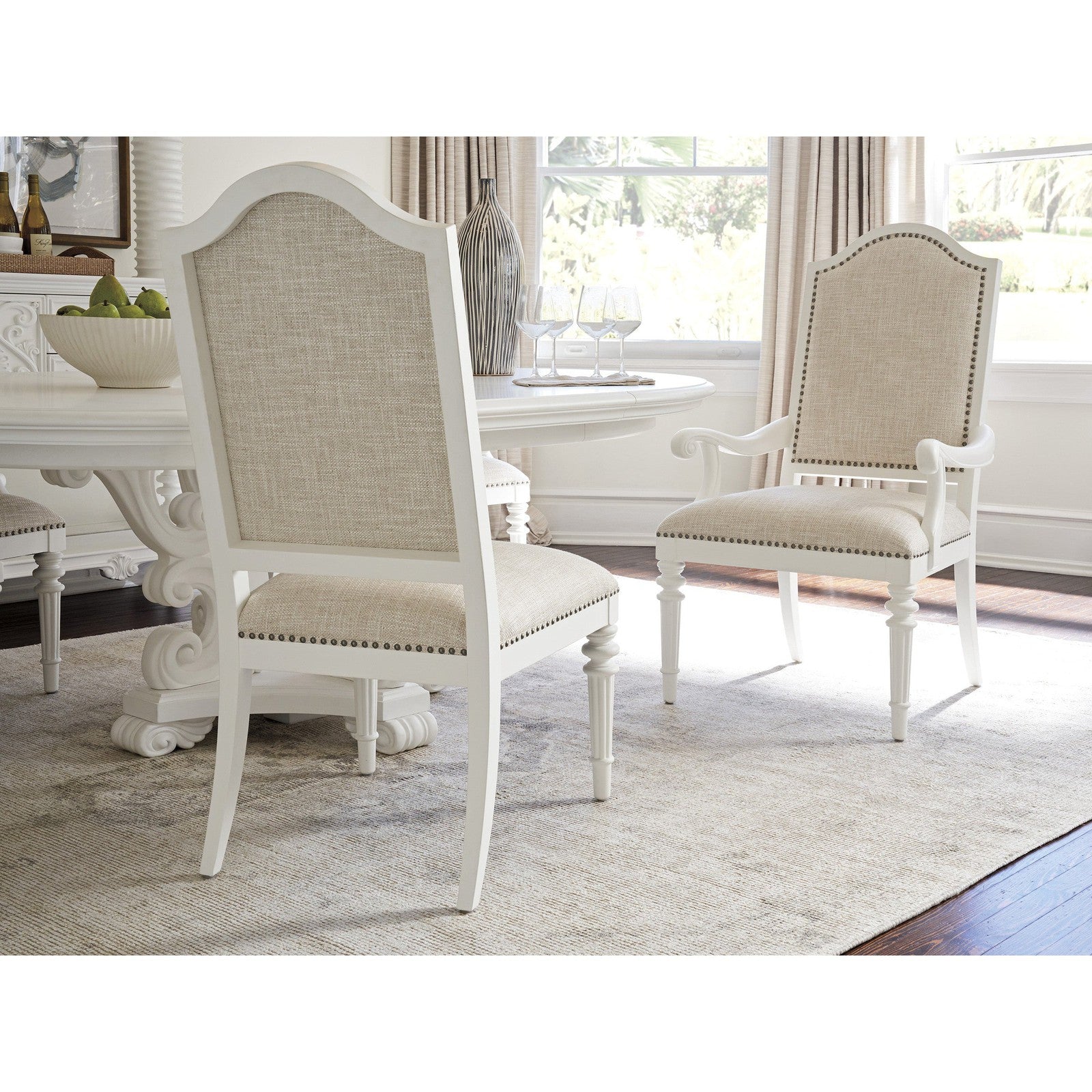 Barclay Butera Villa Blanca Corsica Upholstered Arm Chair - Image 2