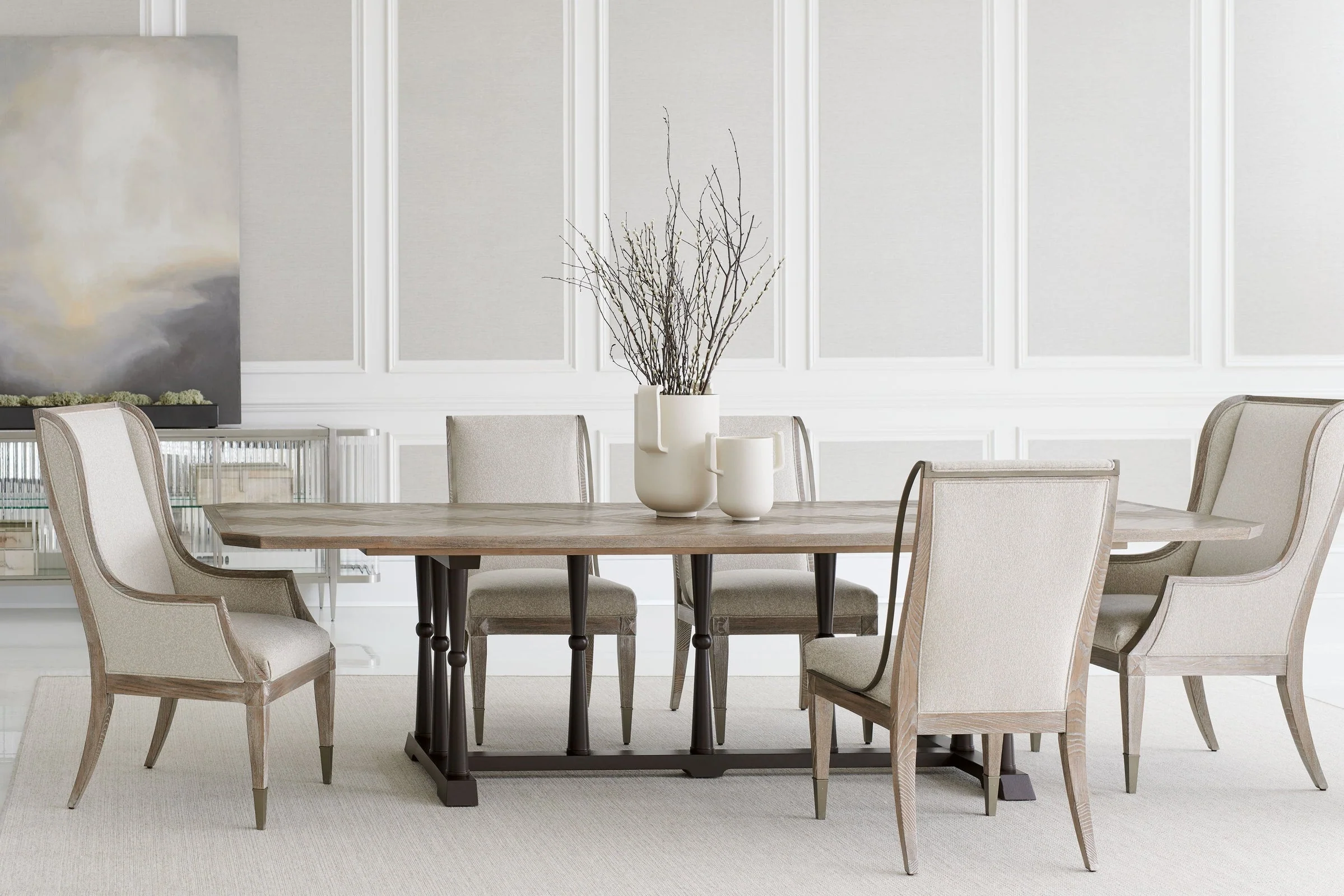 Caracole Classic Open Arms Side Chair - Image 3