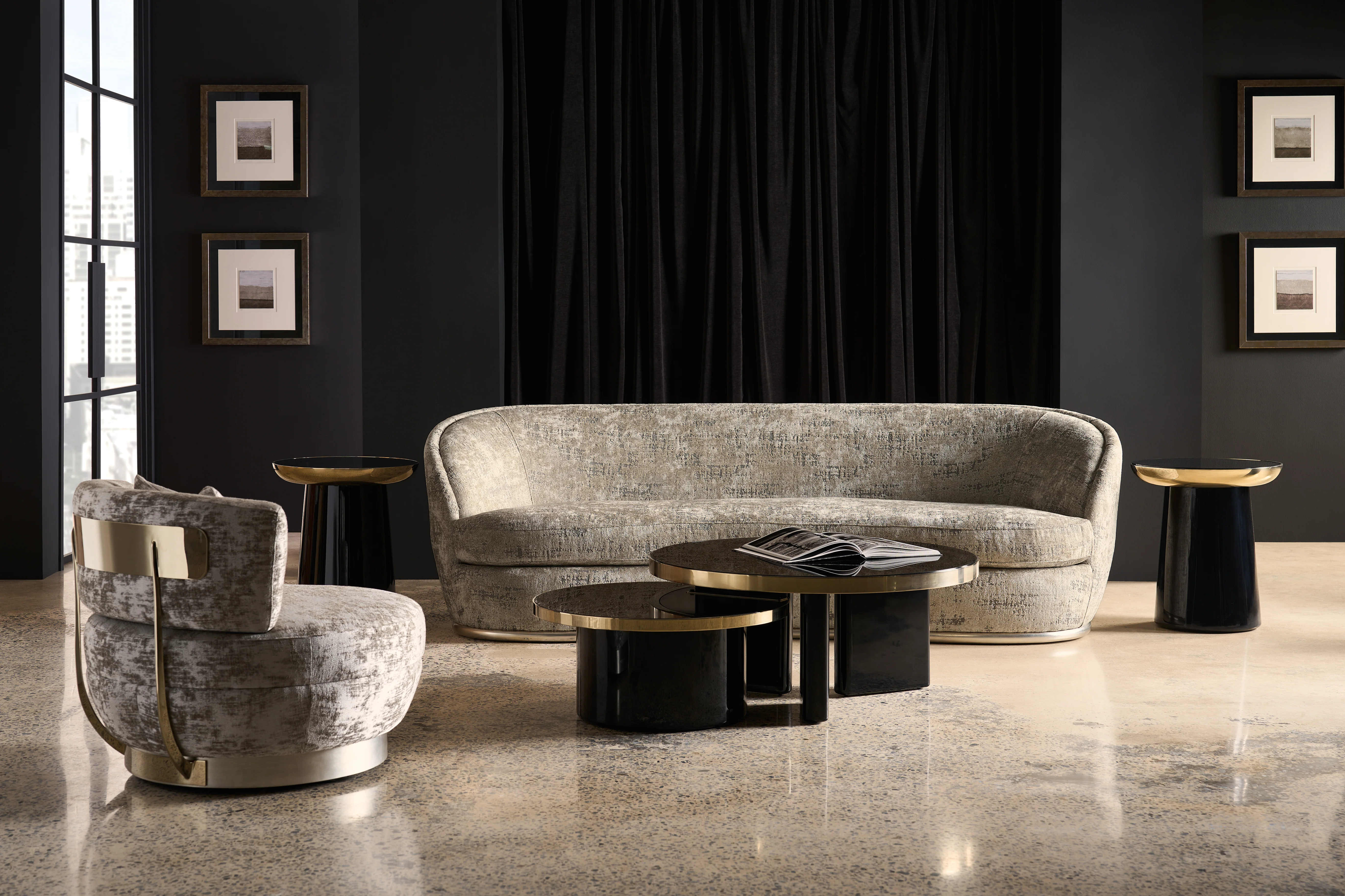 Caracole Signature Debut Nebula Sofa (UPH-025V-116-B) INV - Image 11
