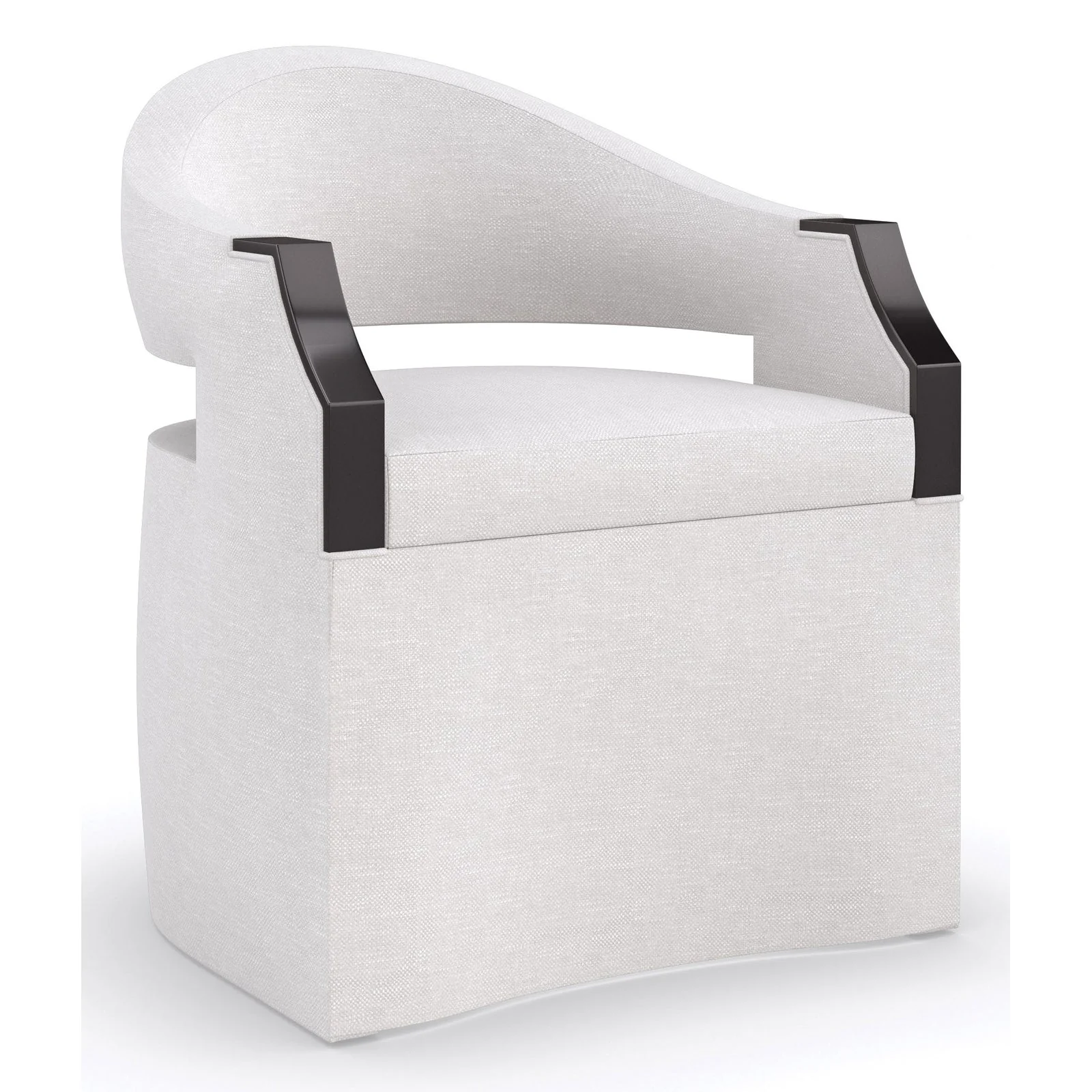 Caracole Upholstery Dinner Roll Chair INV