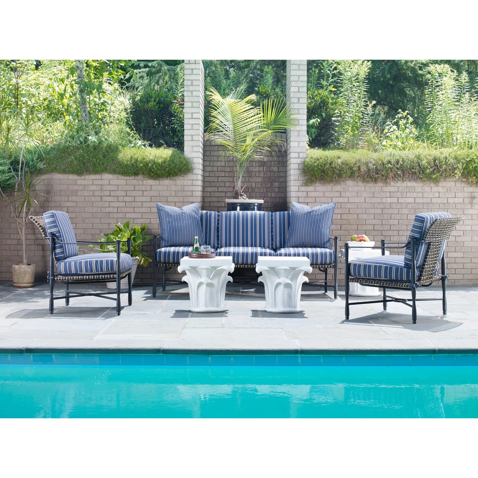 Century Furniture Outdoor Complements Corinthian Column Side Table - Image 2
