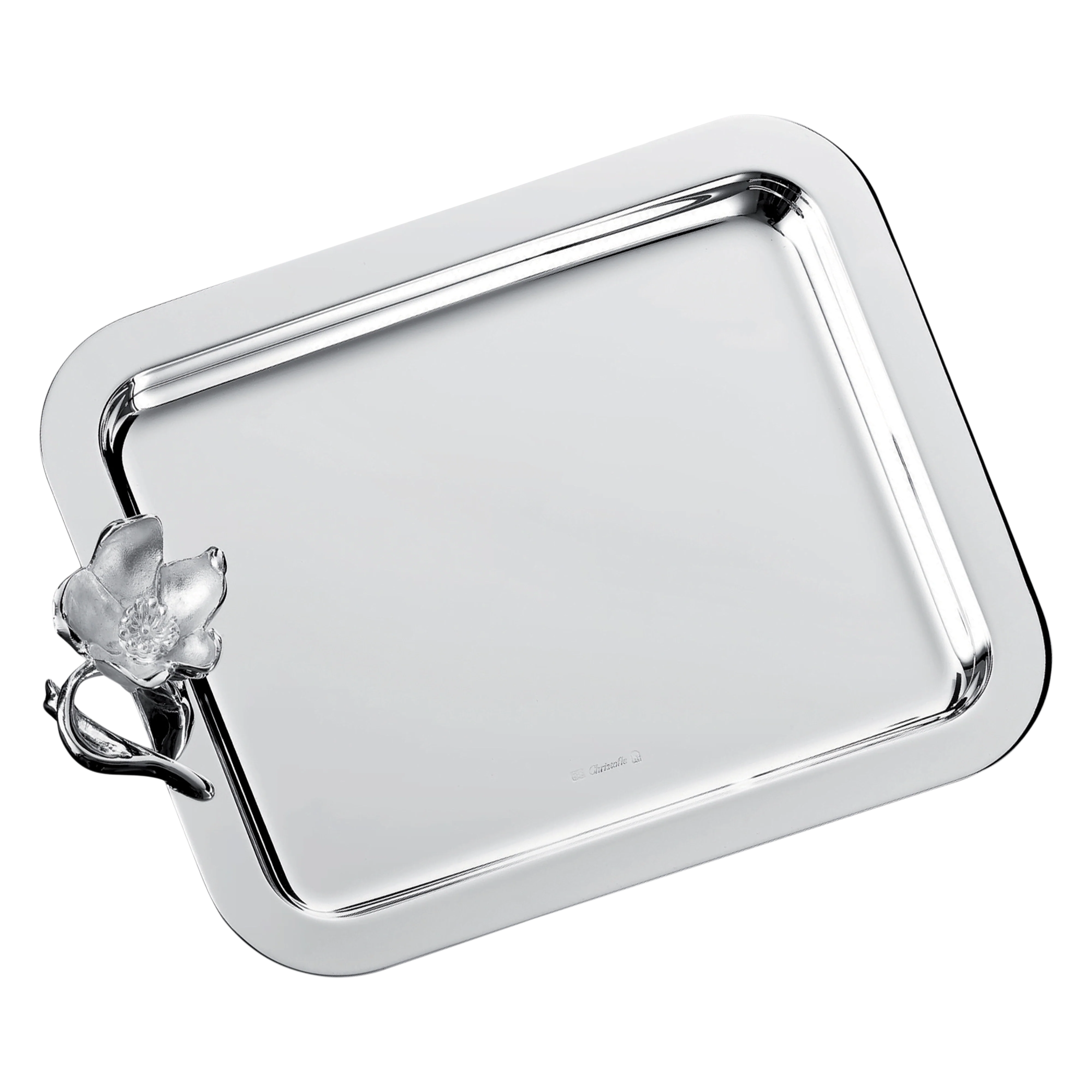 Christofle Anémone Silver Plated Tray - Image 2