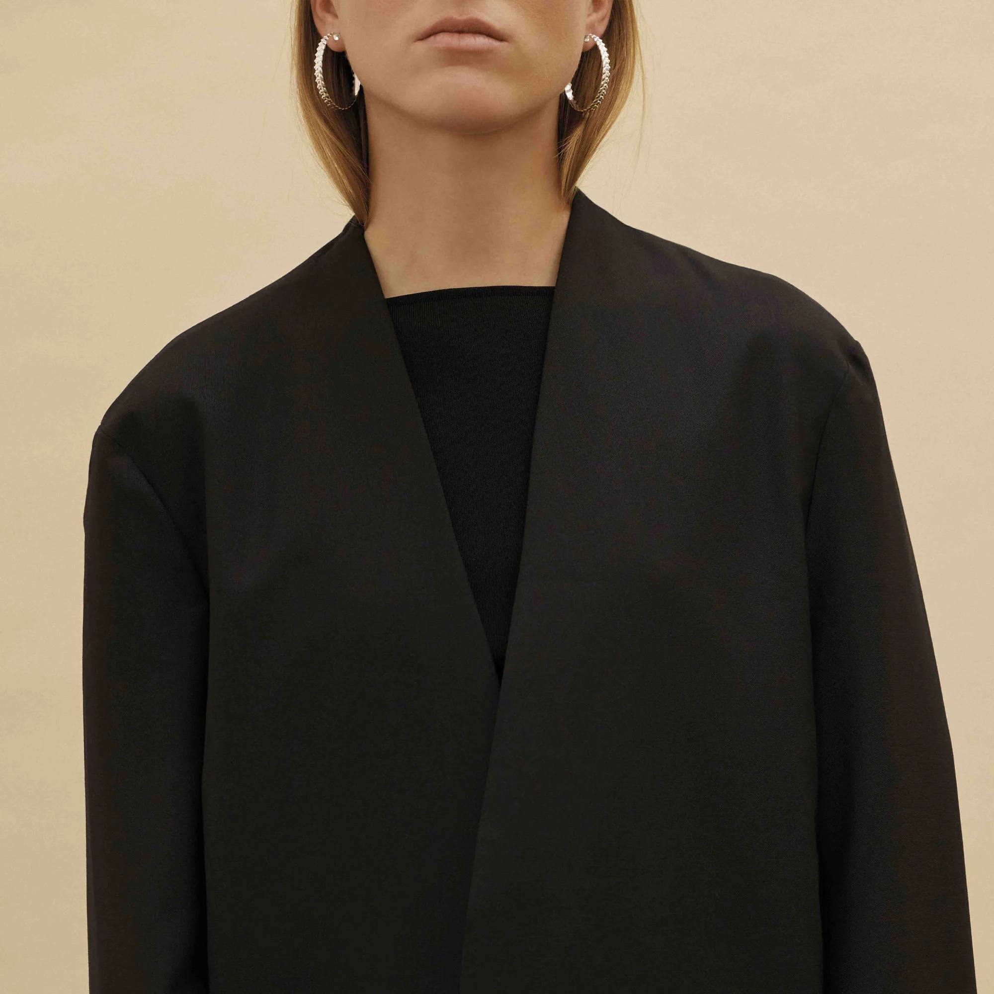 Christofle Babylone Sterling Silver Hoop Earrings - Image 5