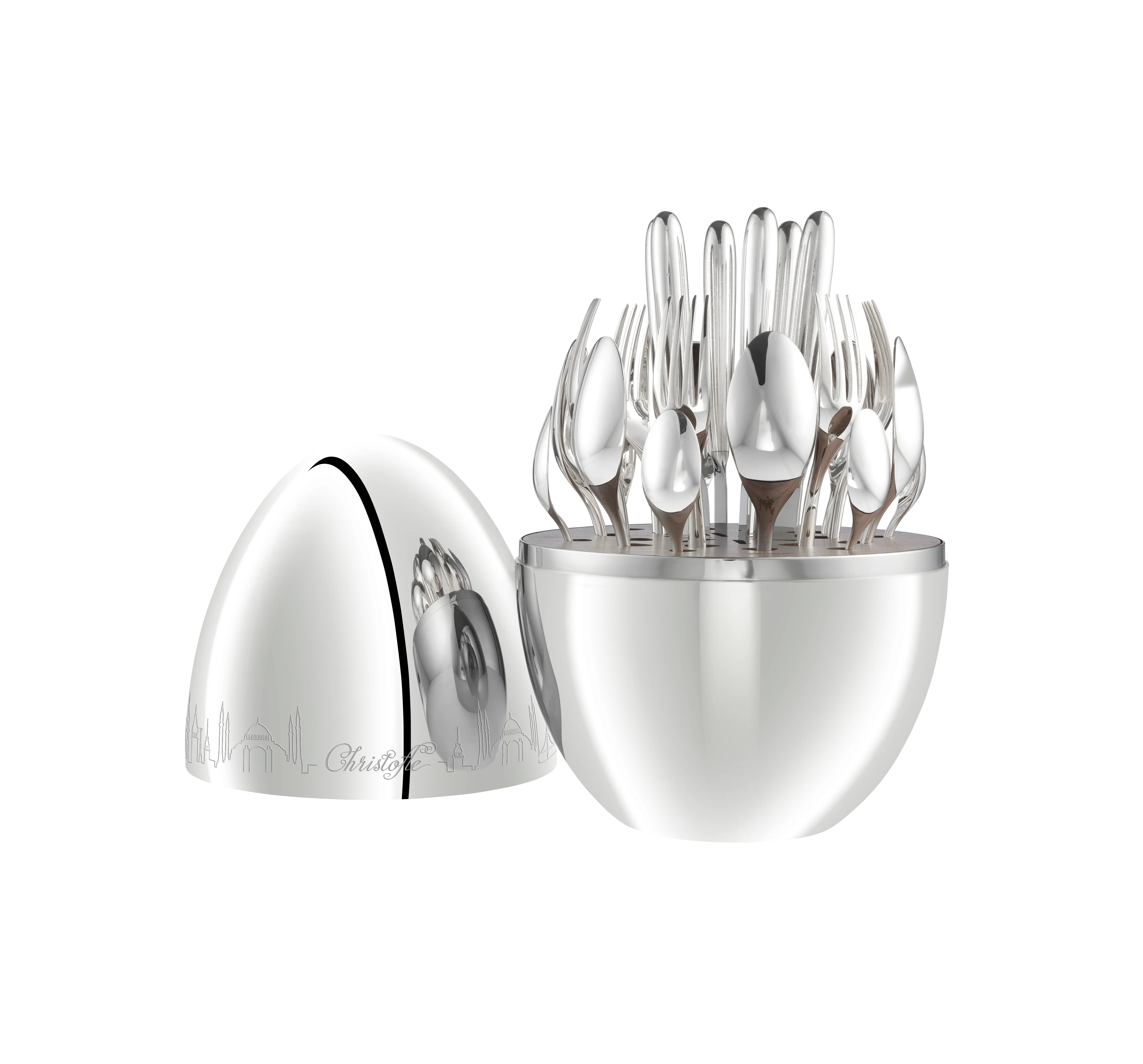 Christofle MOOD Silver Plated Skyline - 24 Pieces - Image 3