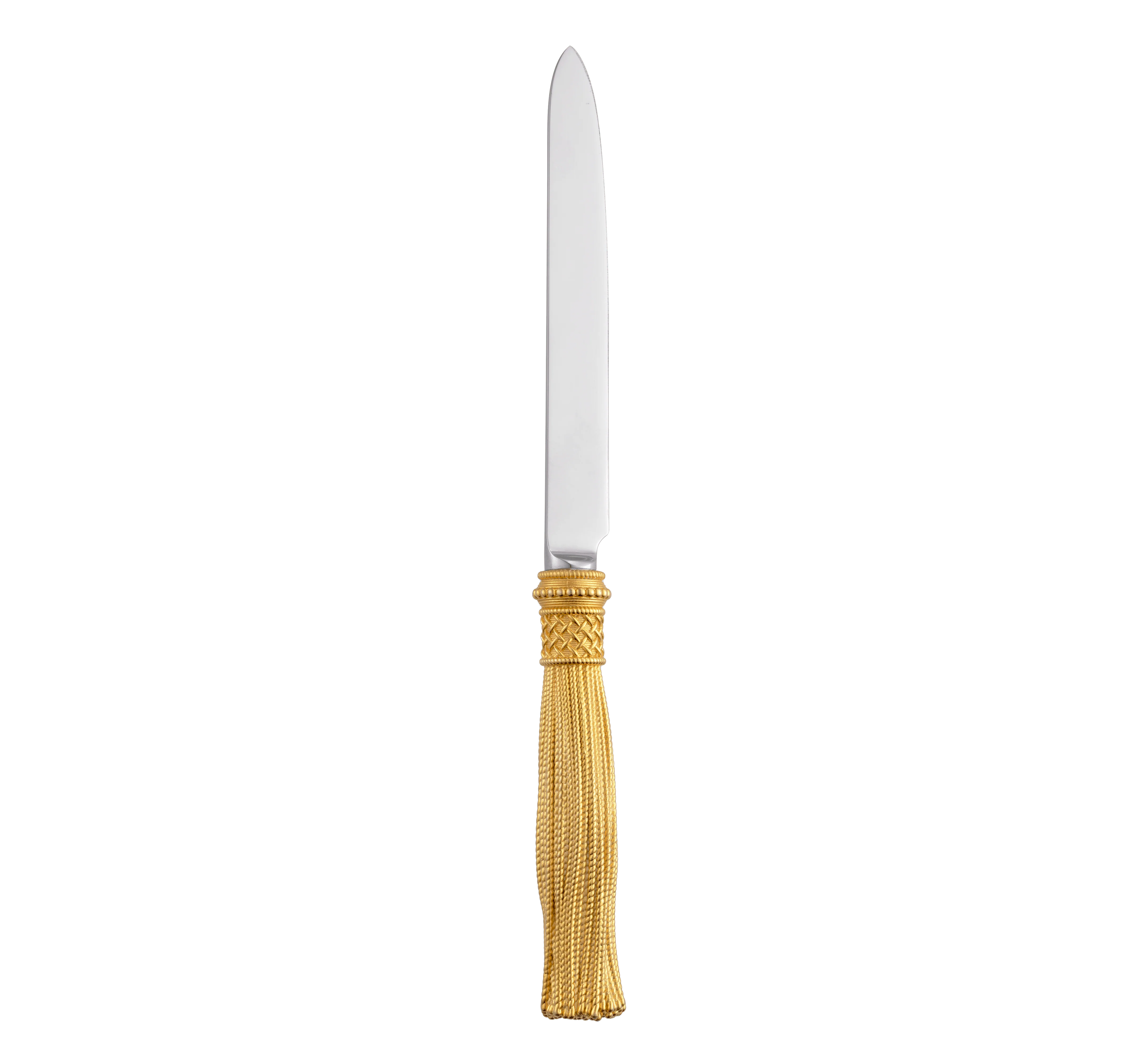 Christofle Pompon Silver Plated Gilded 4-Piece Cutlery Set - Image 8