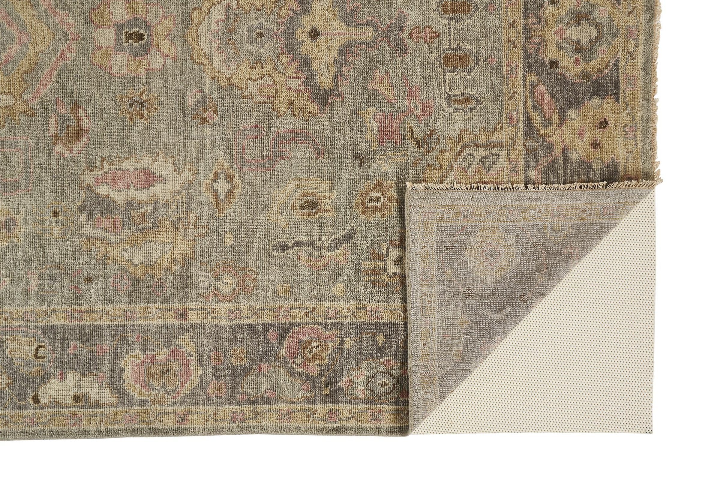 Feizy Carrington 6504F Rug in Gray / Gold - Image 5
