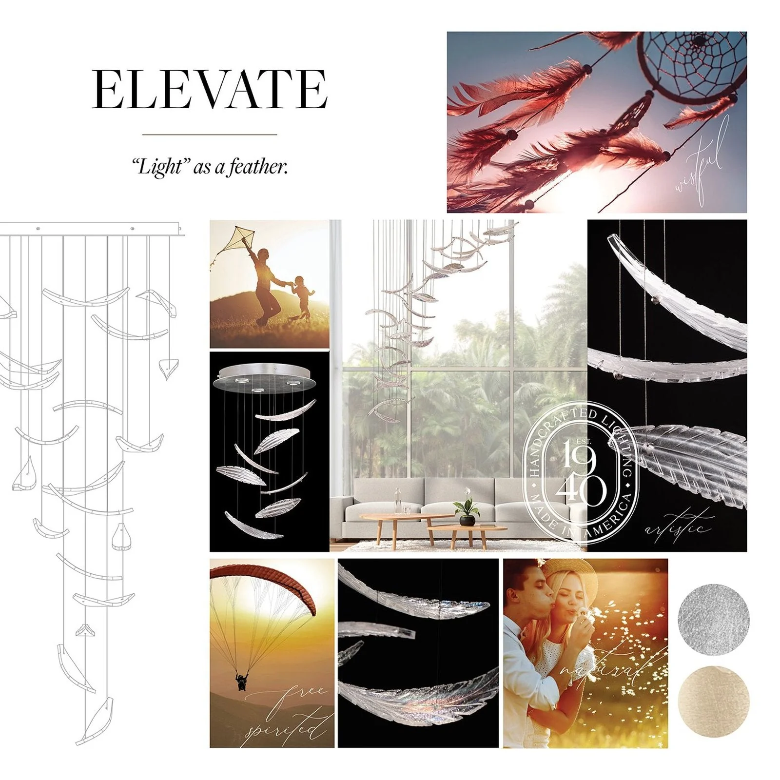 Fine Art Elevate 18" Plumes Round Pendant - Image 8