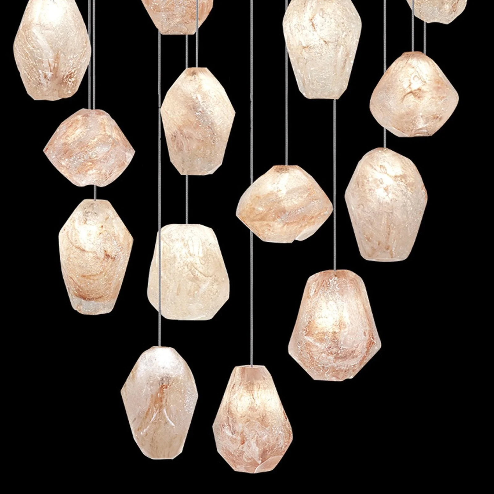 Fine Art Natural Inspirations 24" Natural Quartz Round Pendant - Image 4