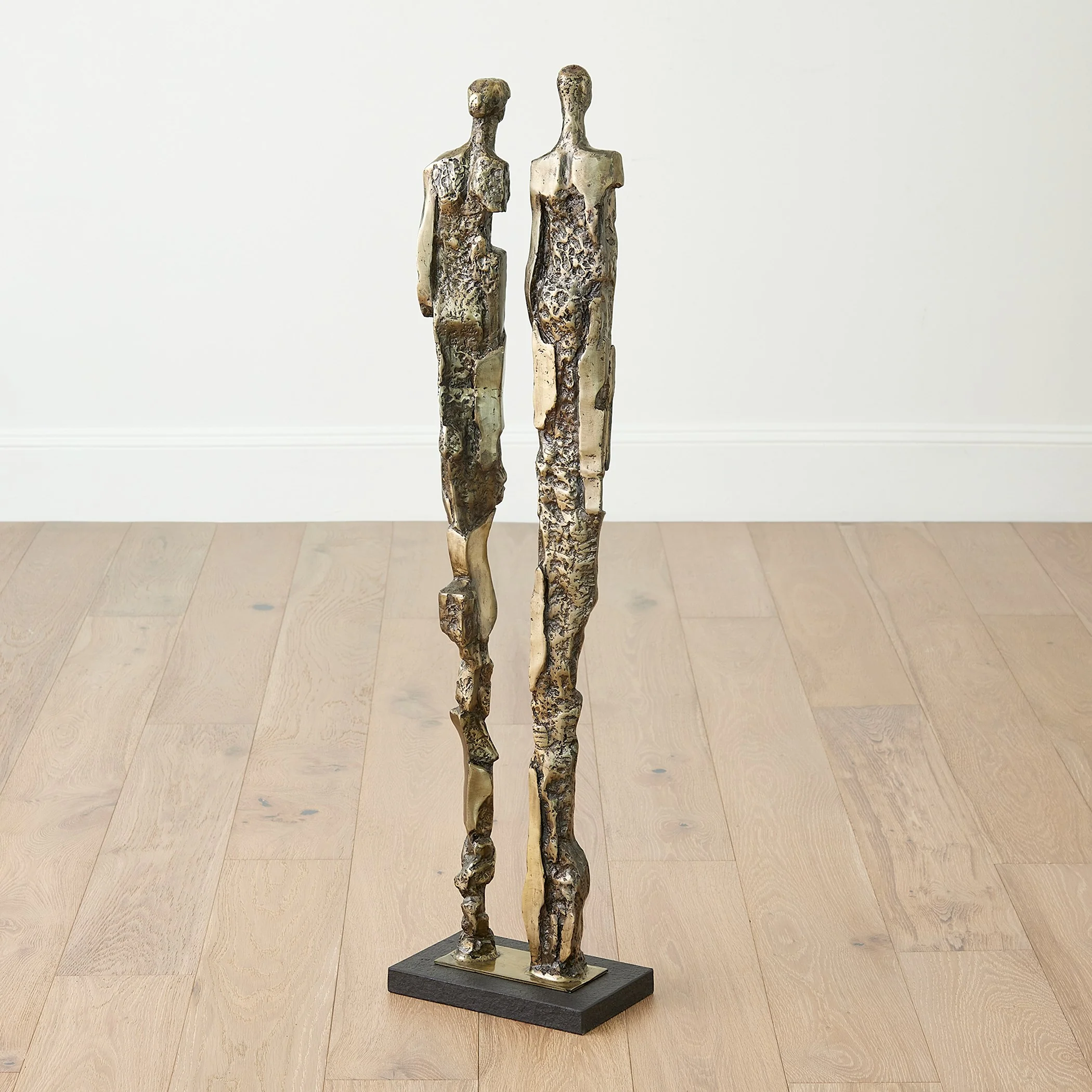 Global Views Brass Abstract Couple Sculpture - Image 5