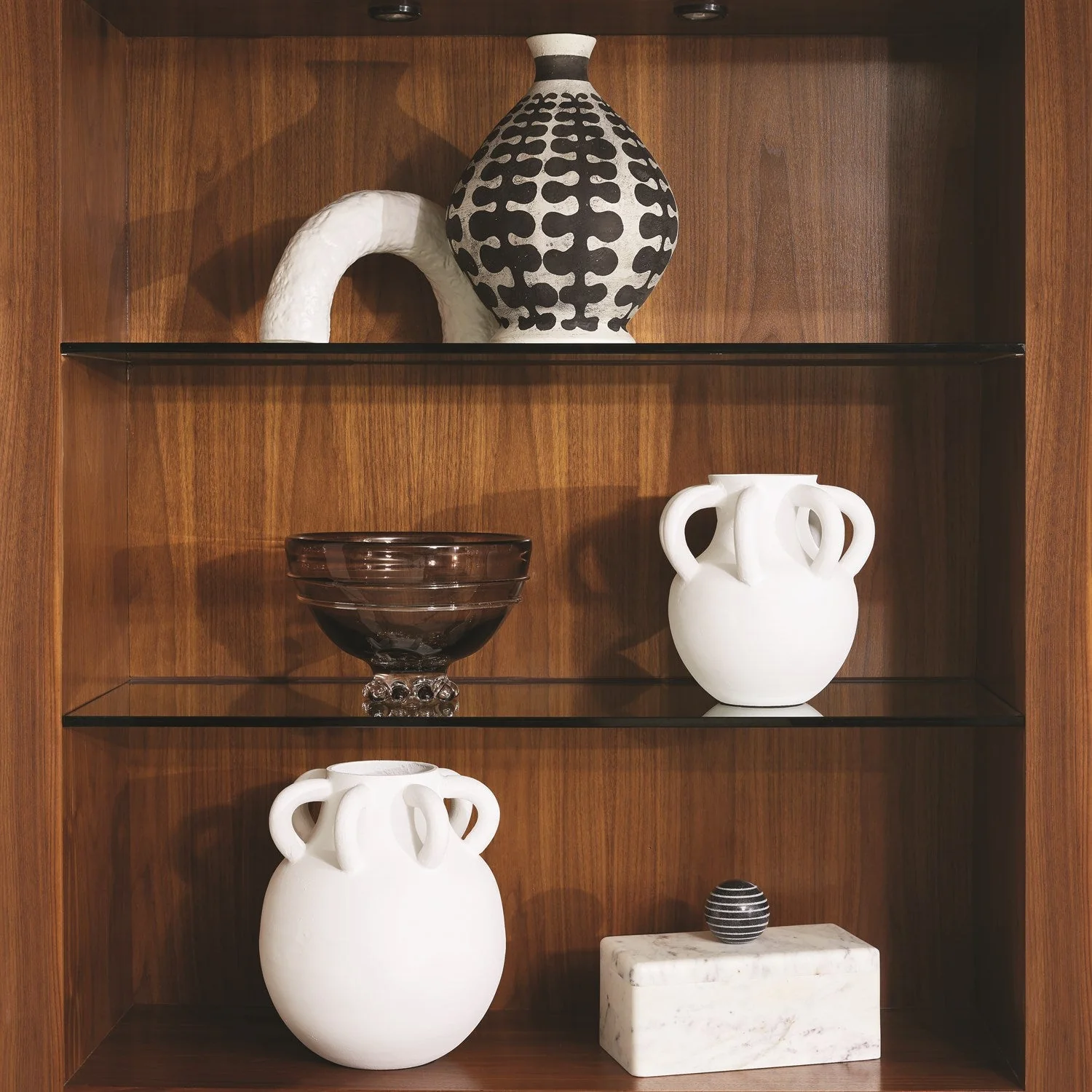 Global Views White Amphora Loop Vase - Image 4