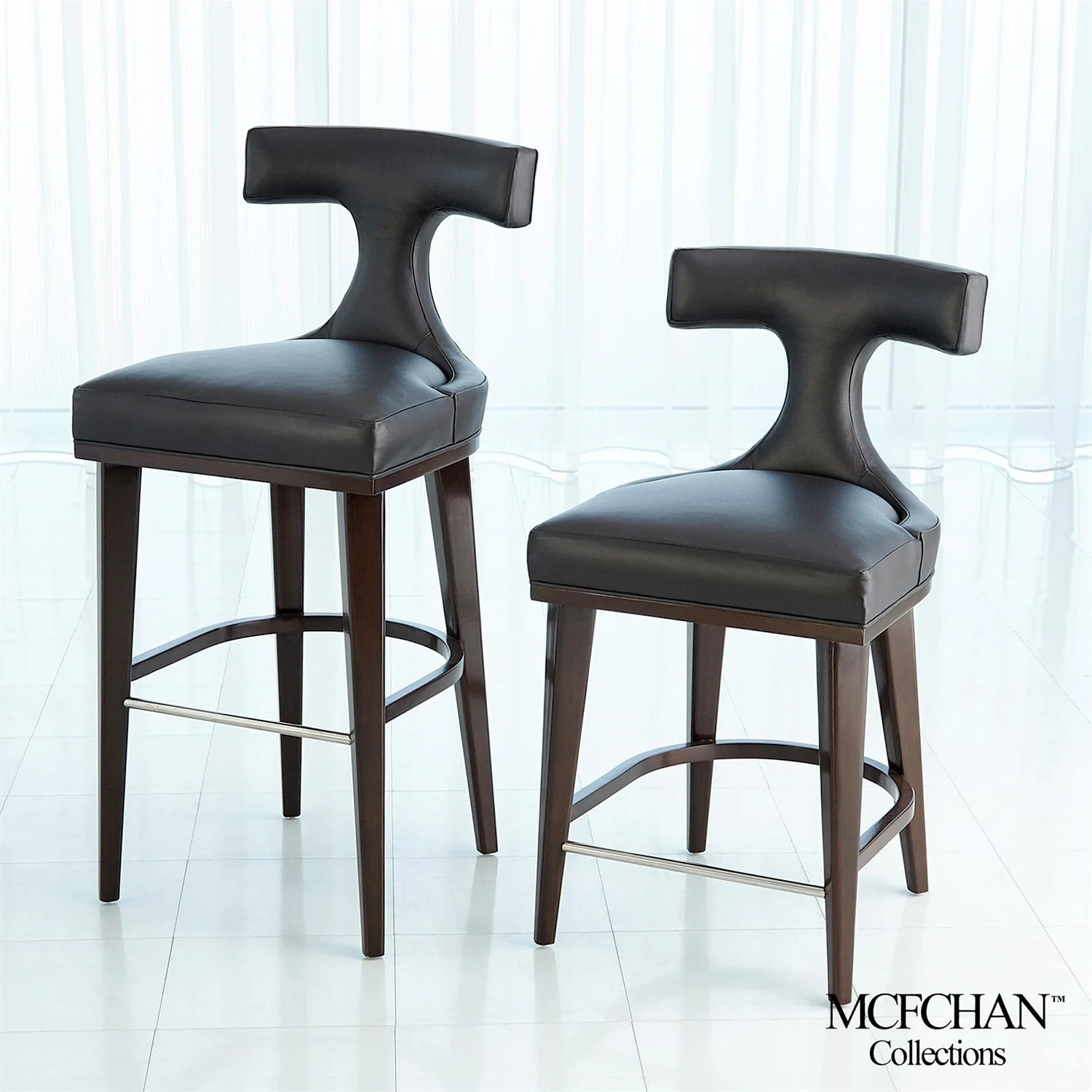 Global Views Anvil Back Barstool - Image 14