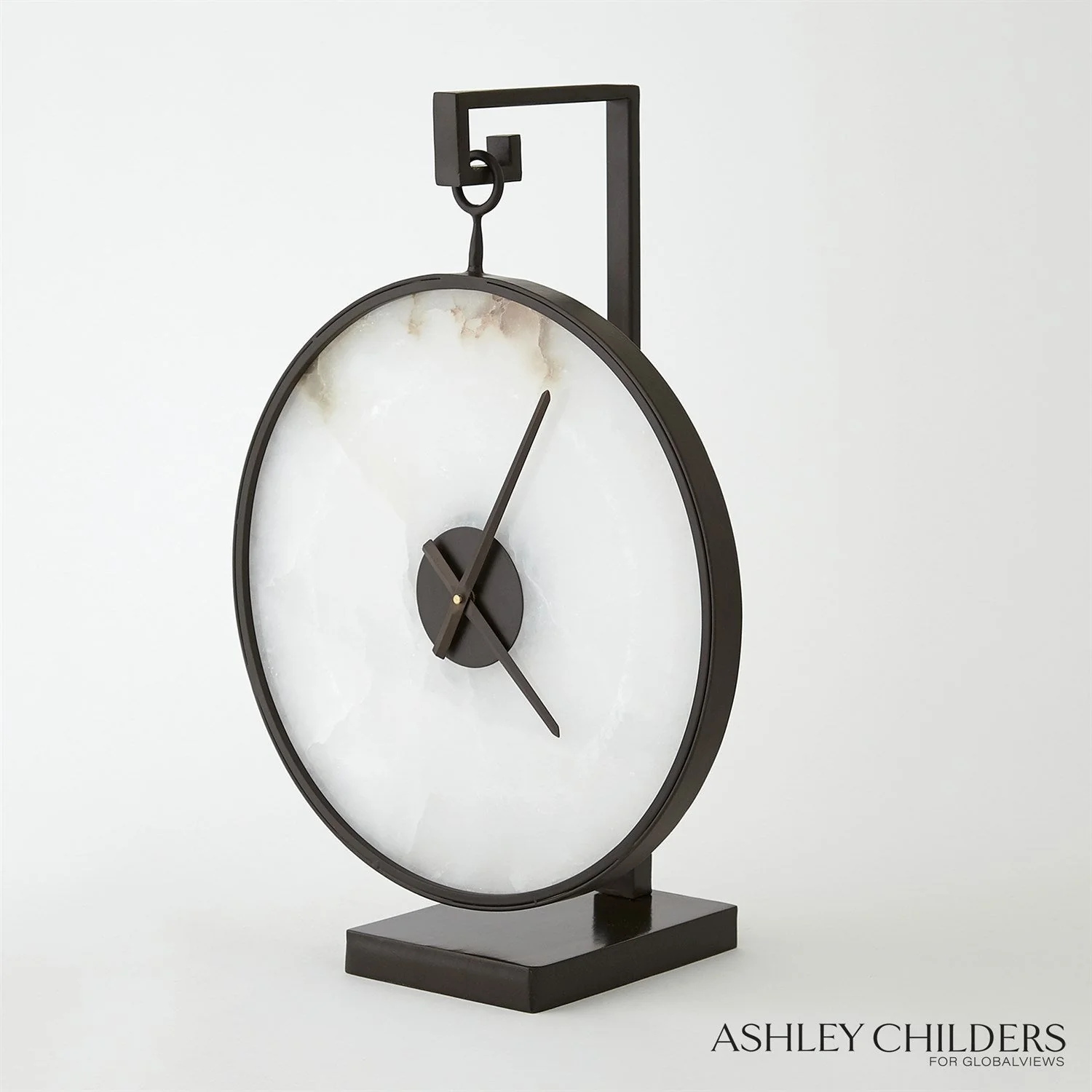 Global Views Black Bronze Anya Clock - Image 4