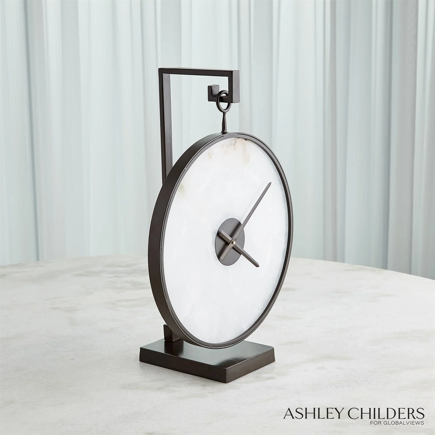 Global Views Black Bronze Anya Clock - Image 8