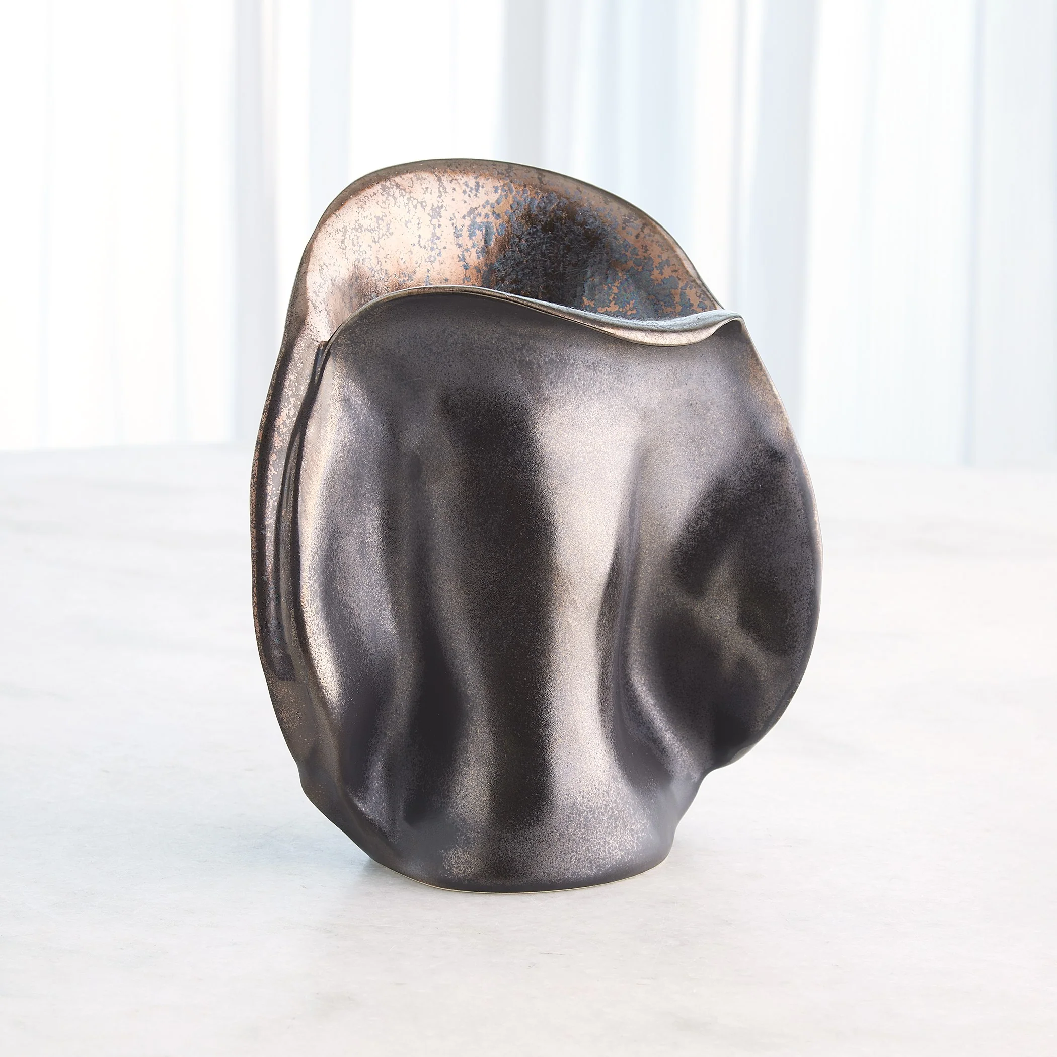 Global Views Reactive Bronze Bocca Vase - Image 8