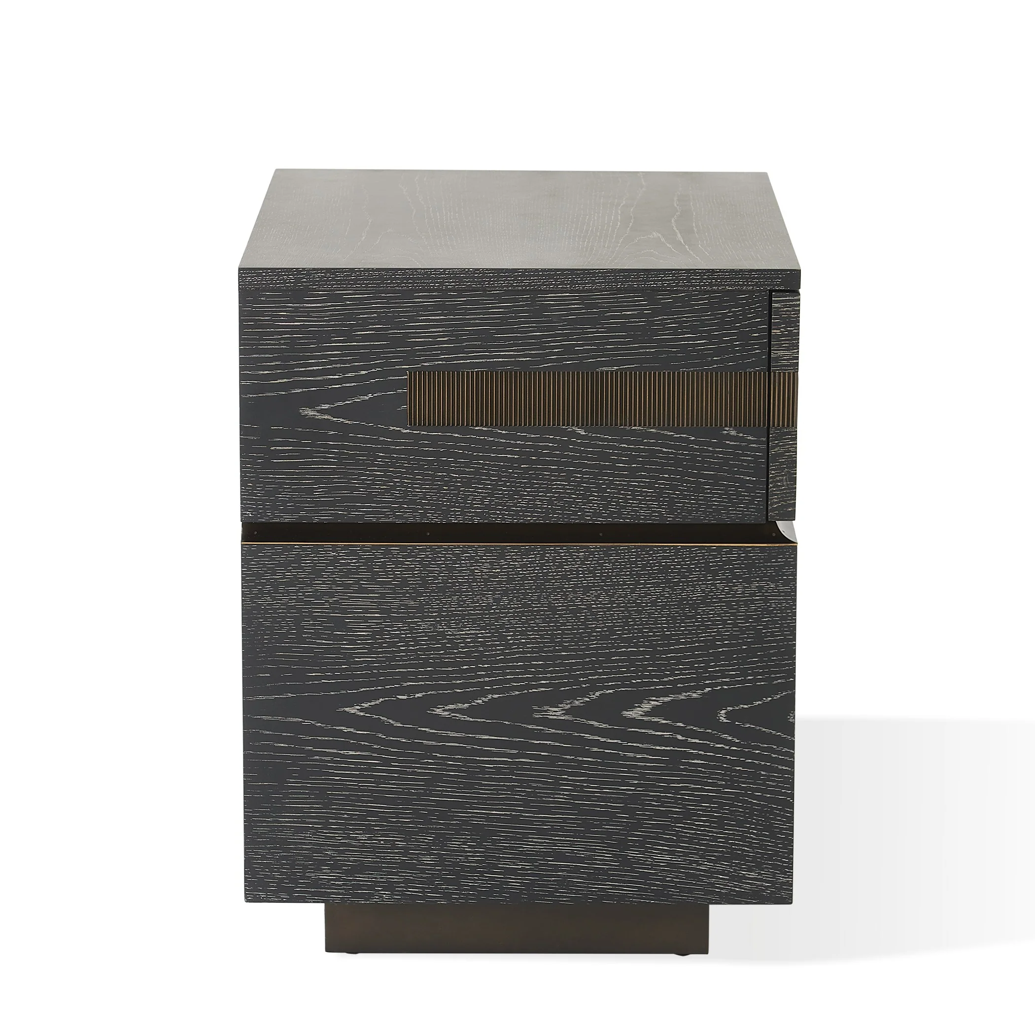 Global Views Black Cerused Oak Brazil Bedside Chest - Image 15