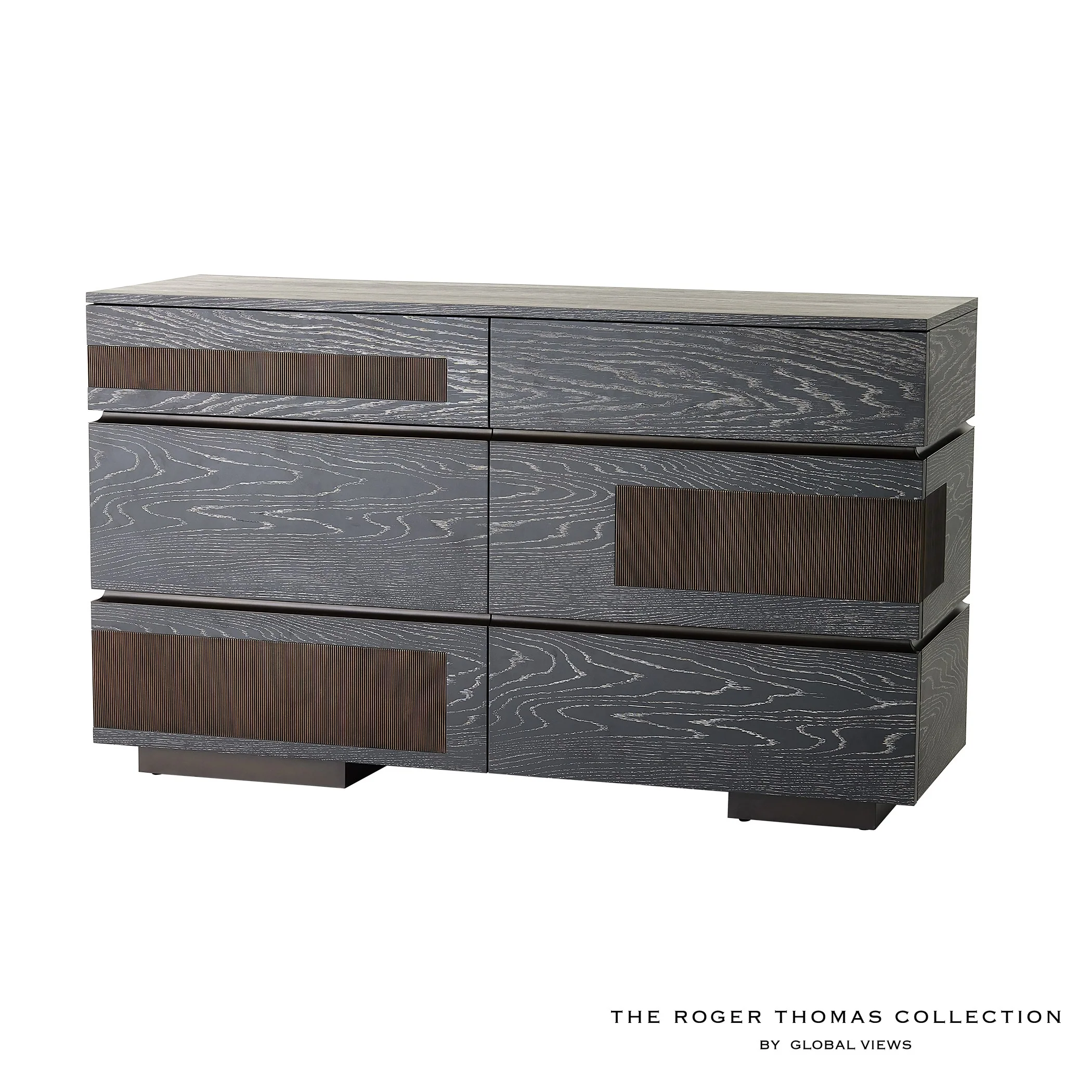 Global Views Black Cerused Oak Brazil Dresser - Image 7