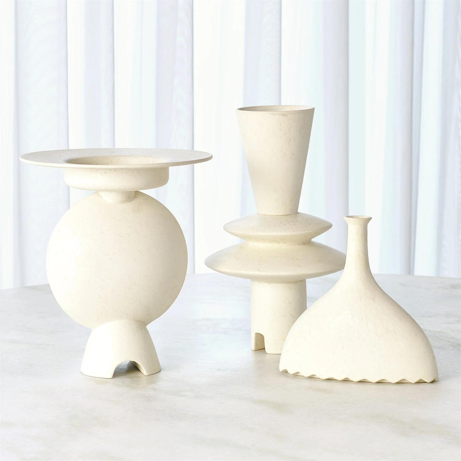 Global Views Camille Geometric Vase - Image 3
