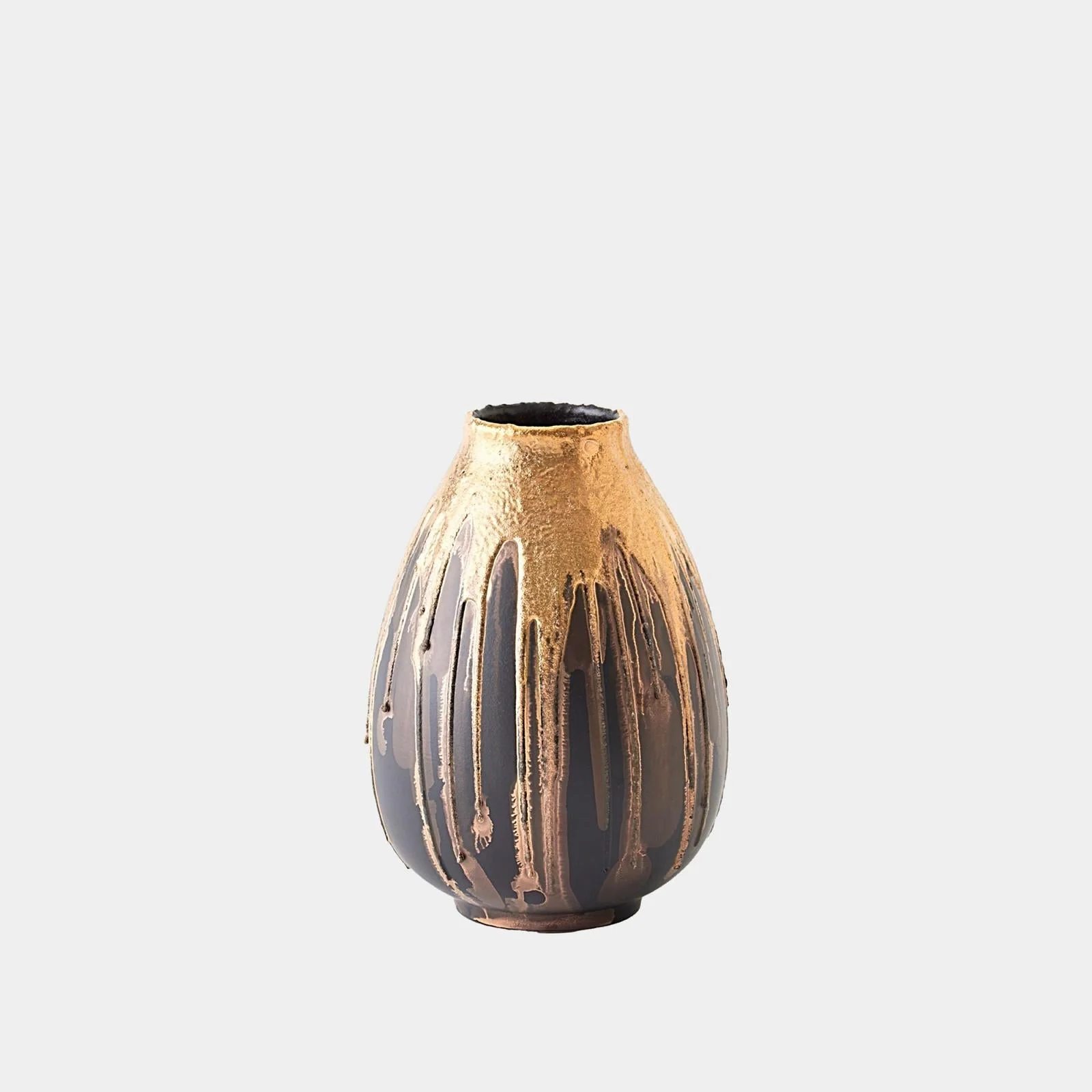 Global Views Cauldron Vase Gold - Image 4