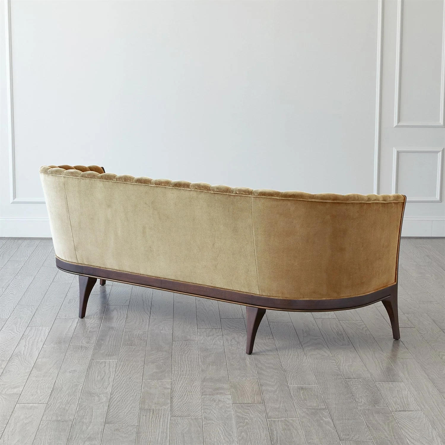 Global Views Dragonfly Velvet Channel Back Sofa - Image 17