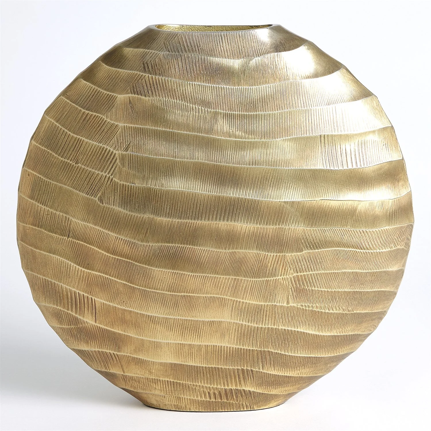 Global Views Chased Oval Vase - Image 4