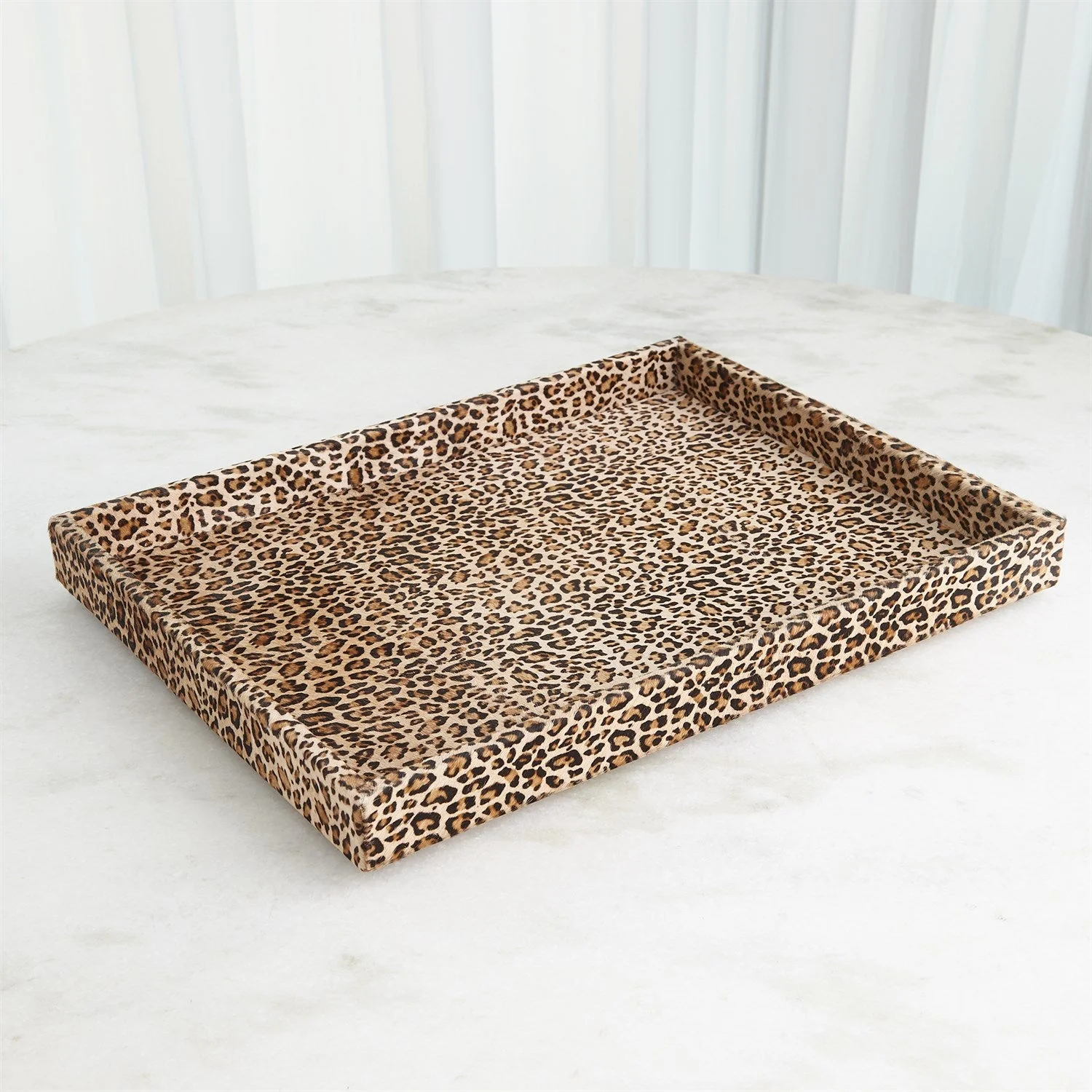Global Views Cheetah Hair on Hide Tray