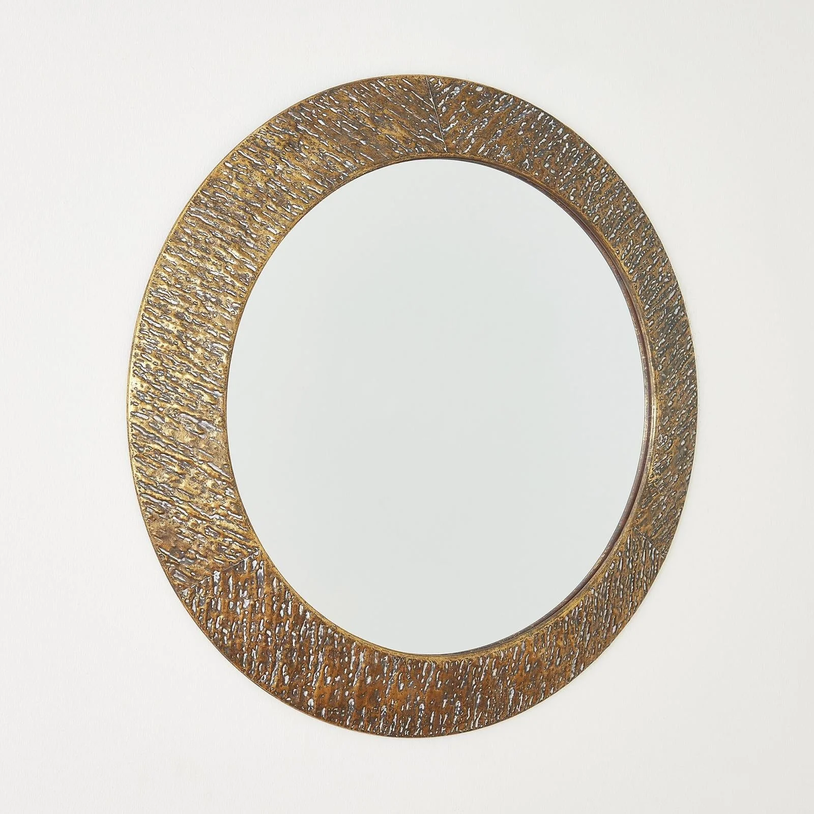 Global Views Cliffside Antique Copper Round Mirror - Image 2