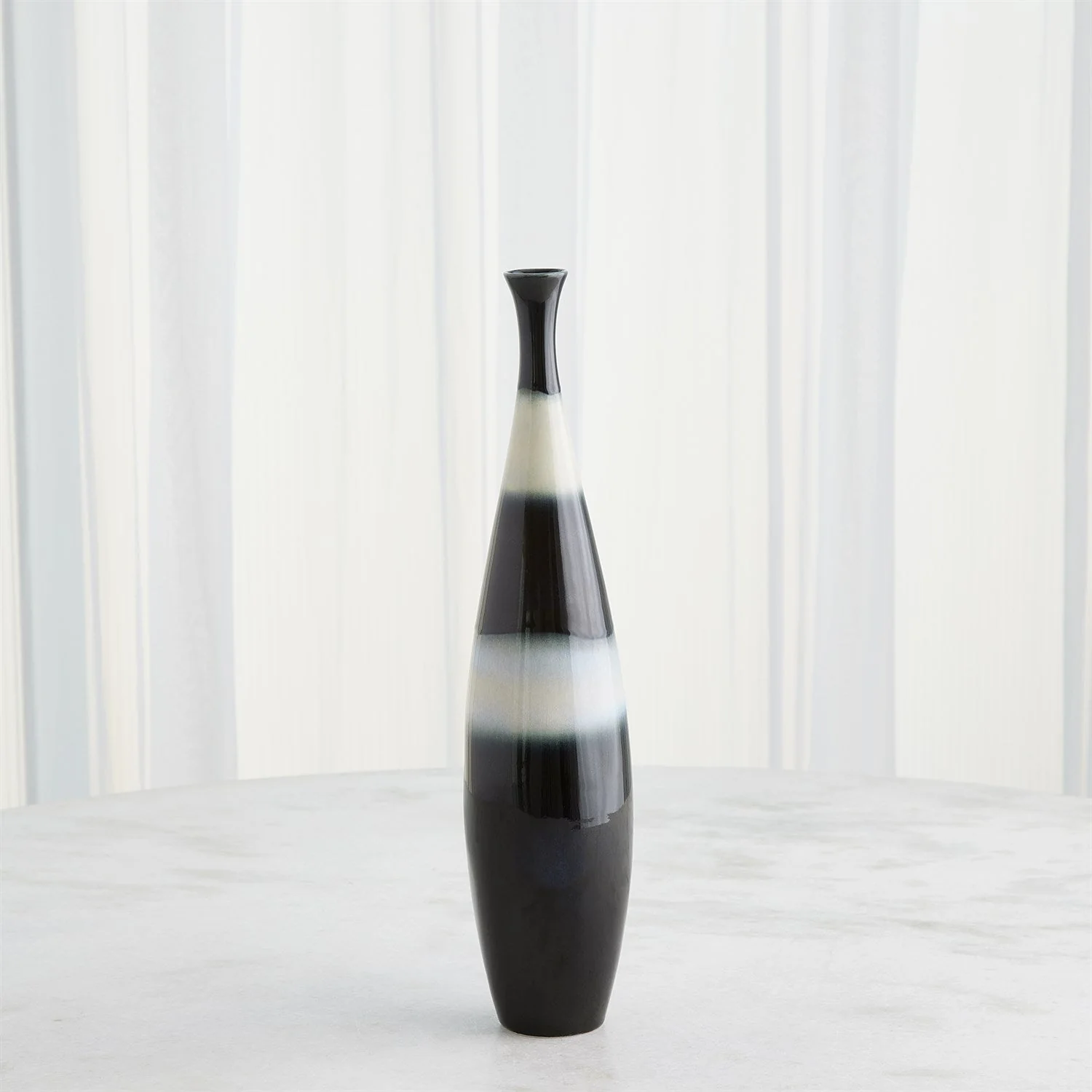 Global Views Cobalt Banded Bottle - Image 4
