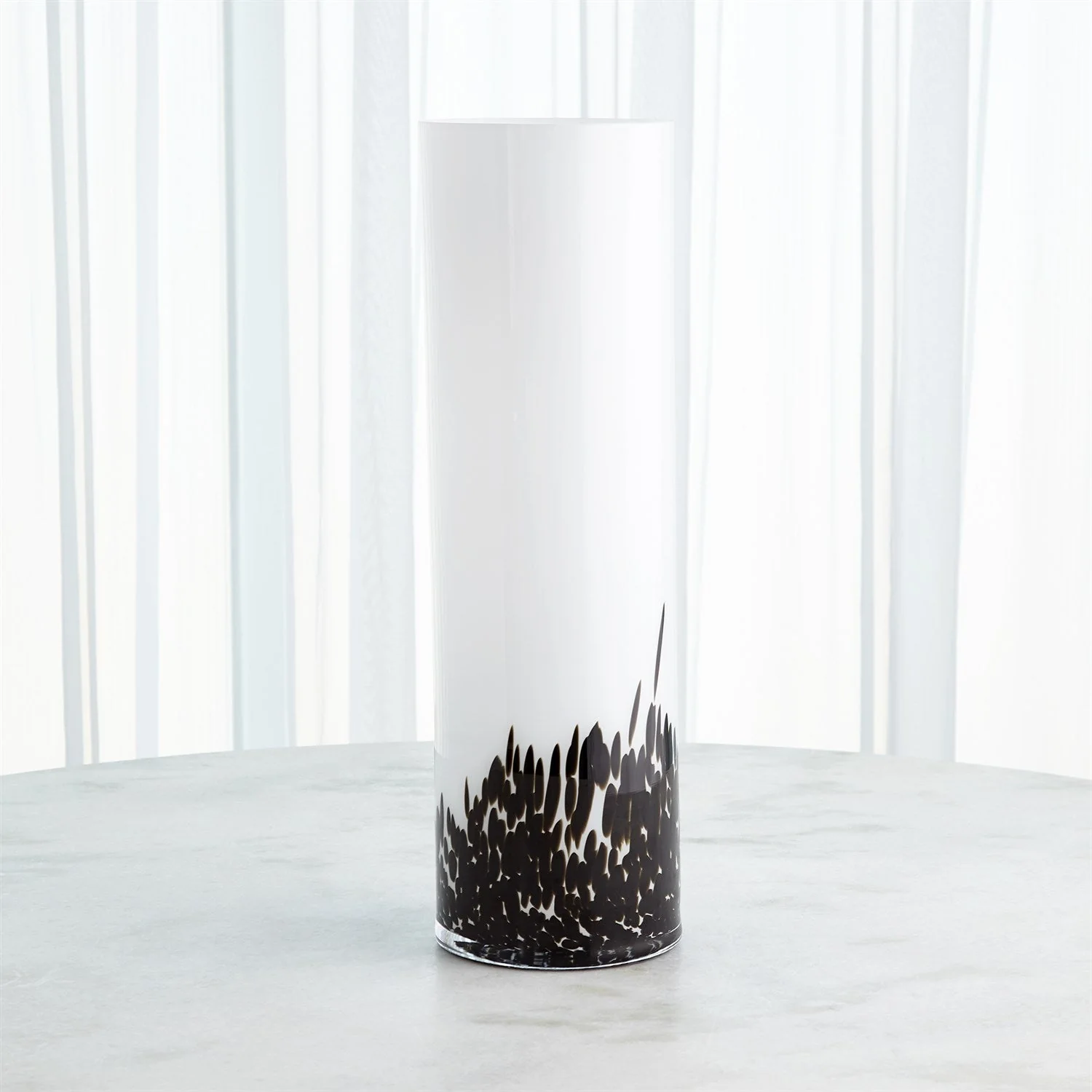 Global Views Black White Confetti Vase - Image 4
