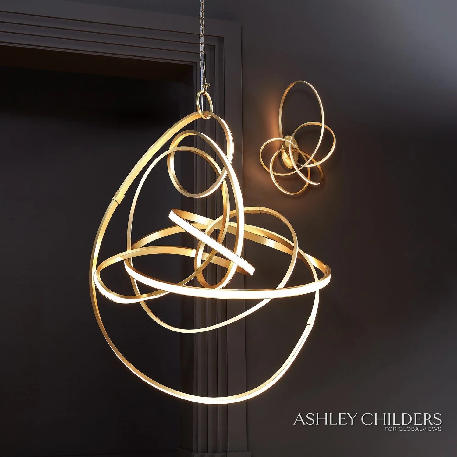 Global Views Convolution Chandelier by Ashley Childers - Image 3