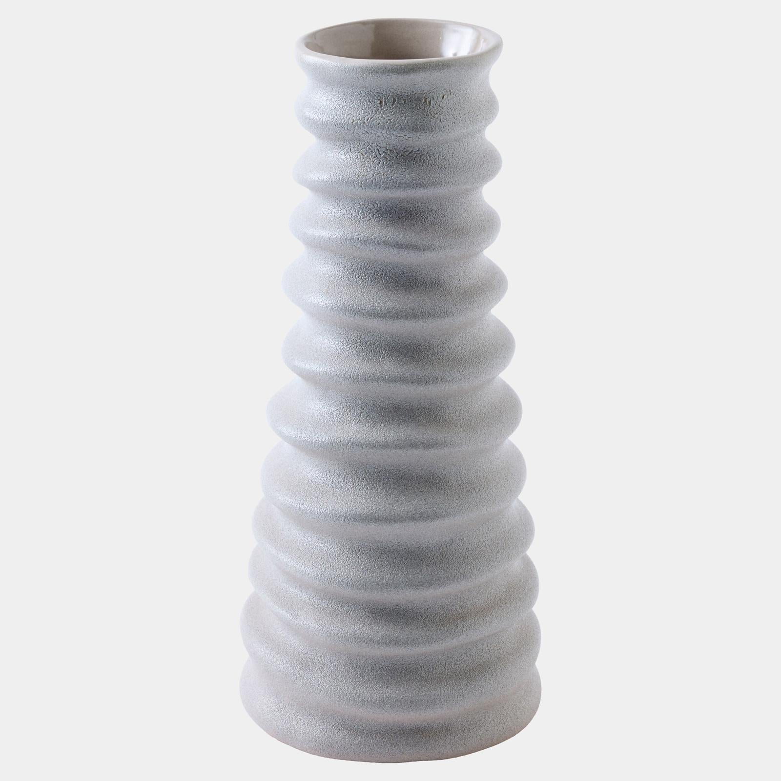 Global Views Cresta Gray Sand Vase - Image 2