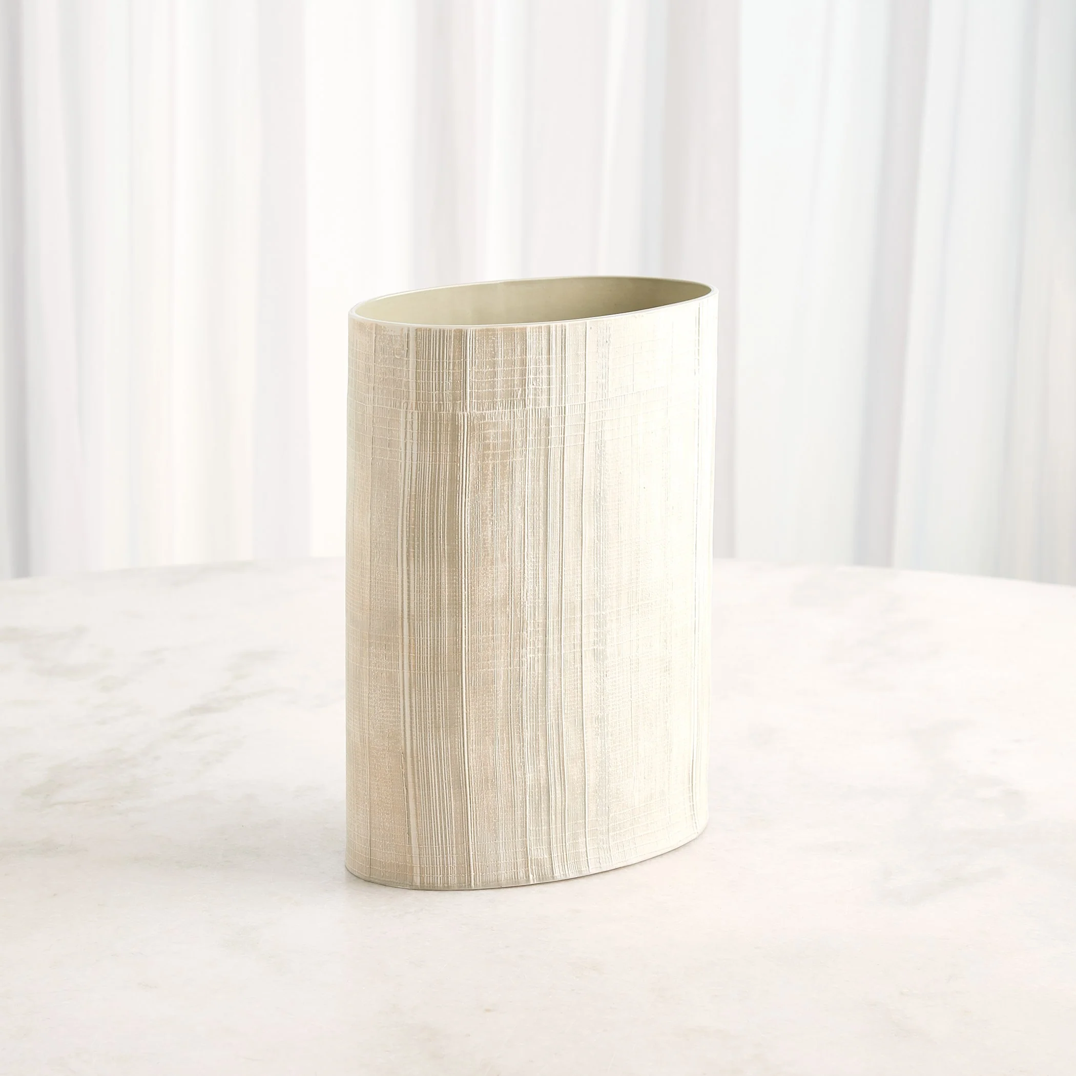Global Views Celery Cross Hatch Vase - Image 13