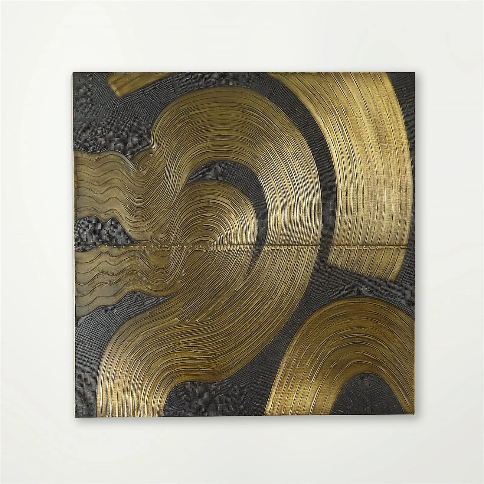 Global Views Brass Bronze Currents Wall Panel - Image 2