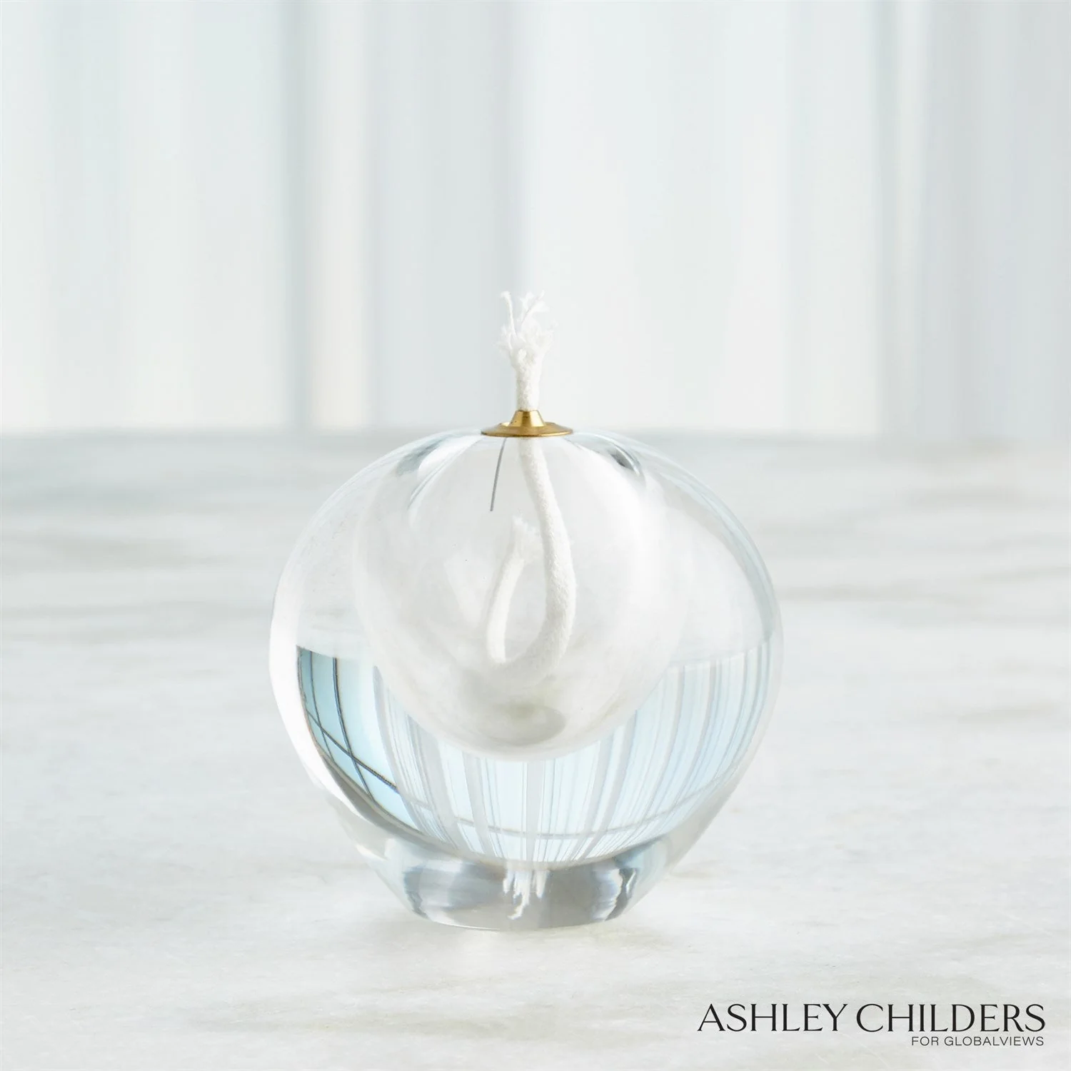 Global Views Clear Daphne Oil Candle - Image 4