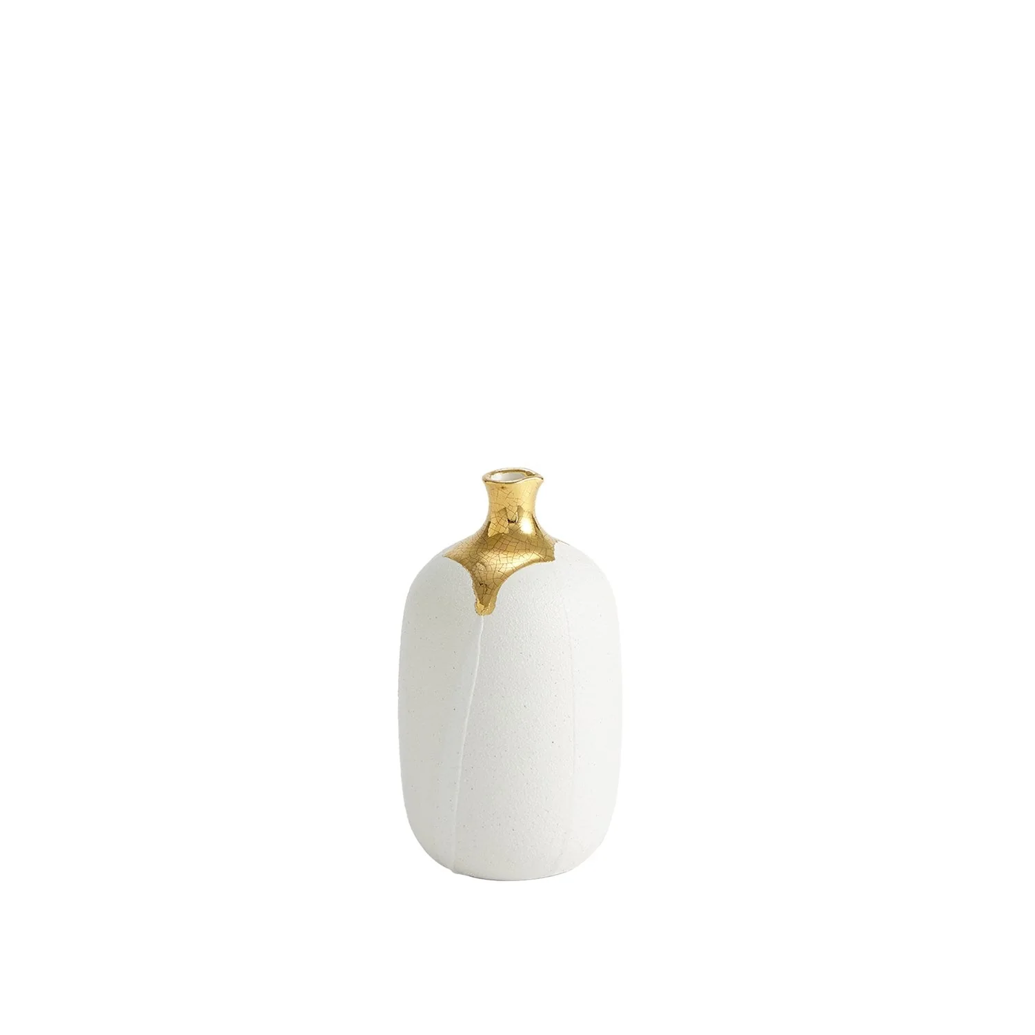 Global Views Dipped Golden Crackle Vase - Image 6