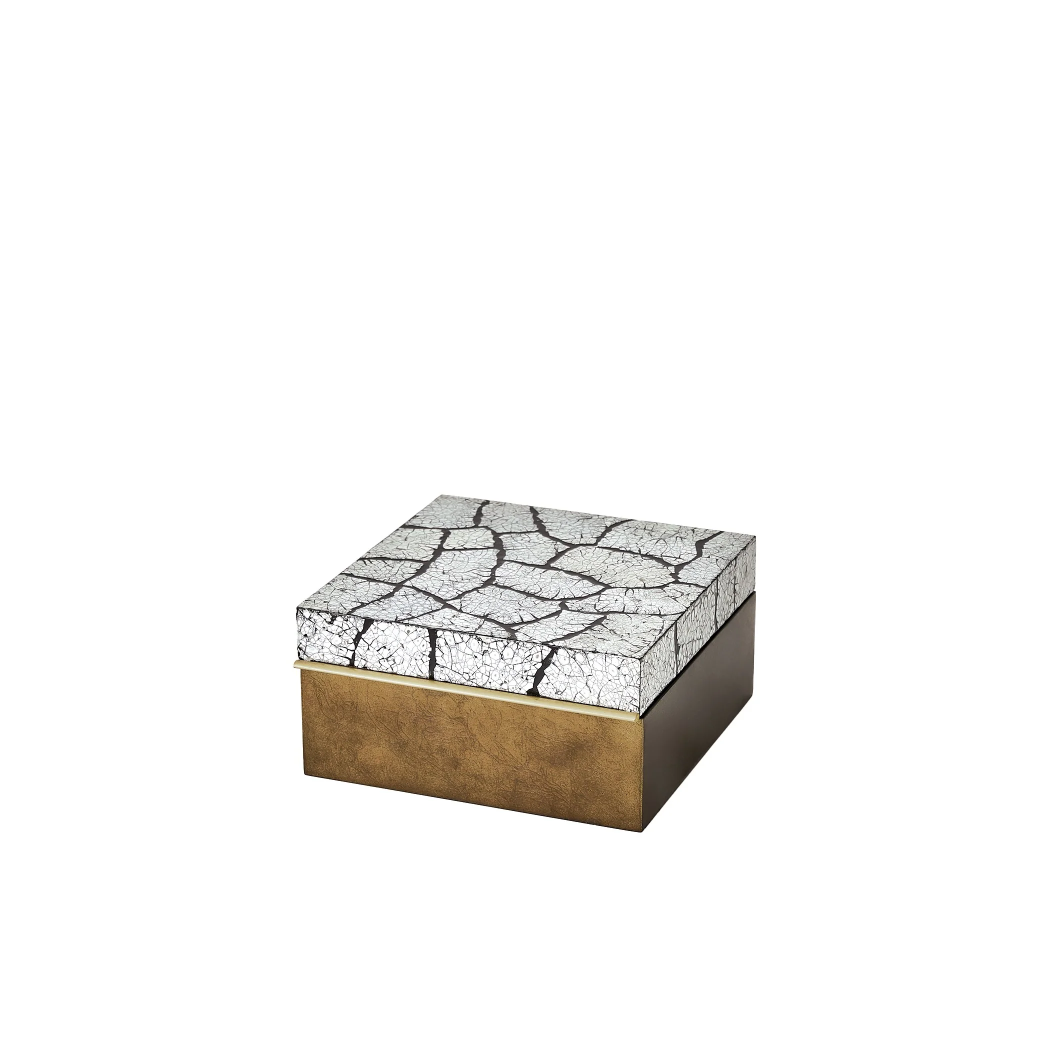 Global Views Antique Gold Leaf Eggshell Box - Image 8