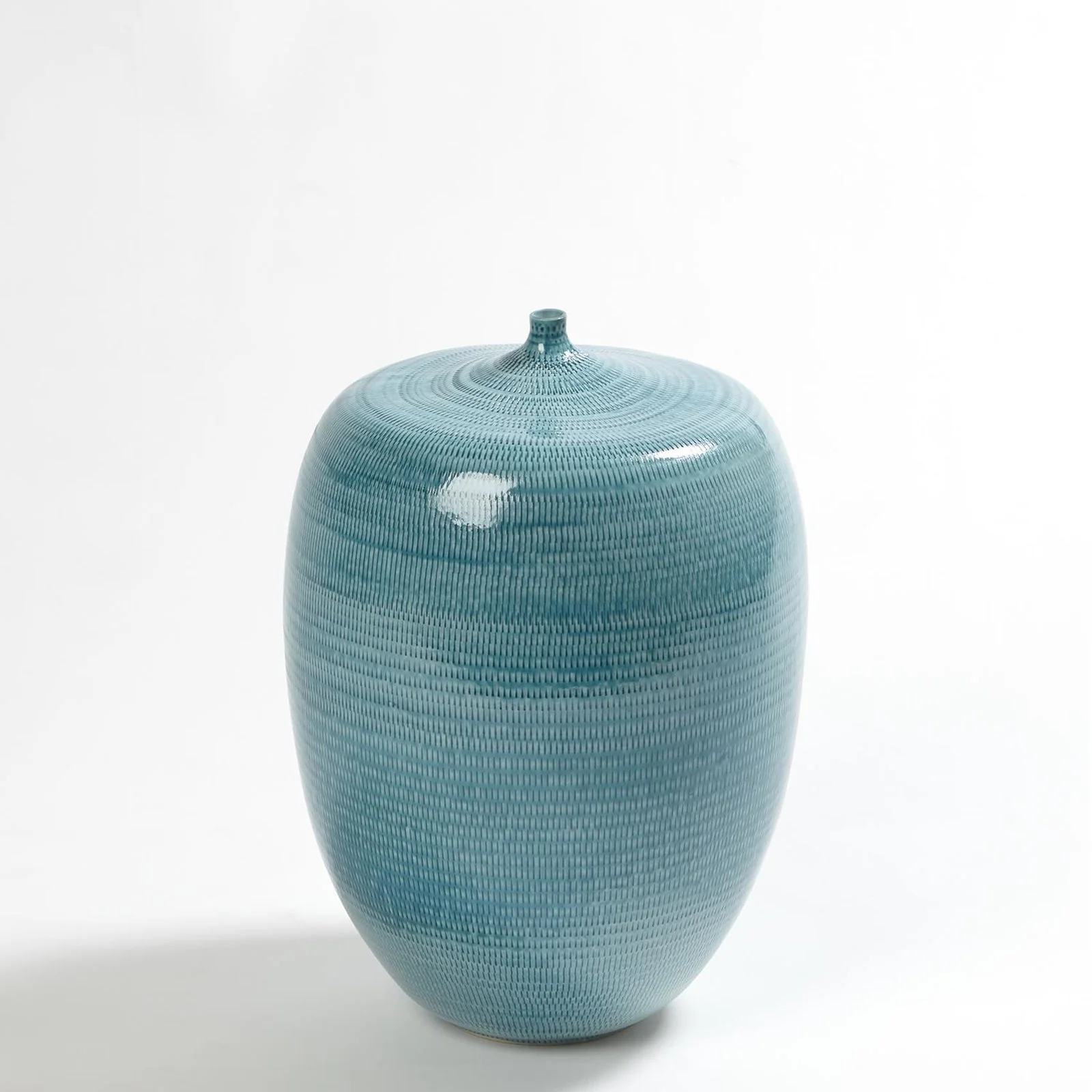 Global Views Sea Blue Fat Bottle - Image 4