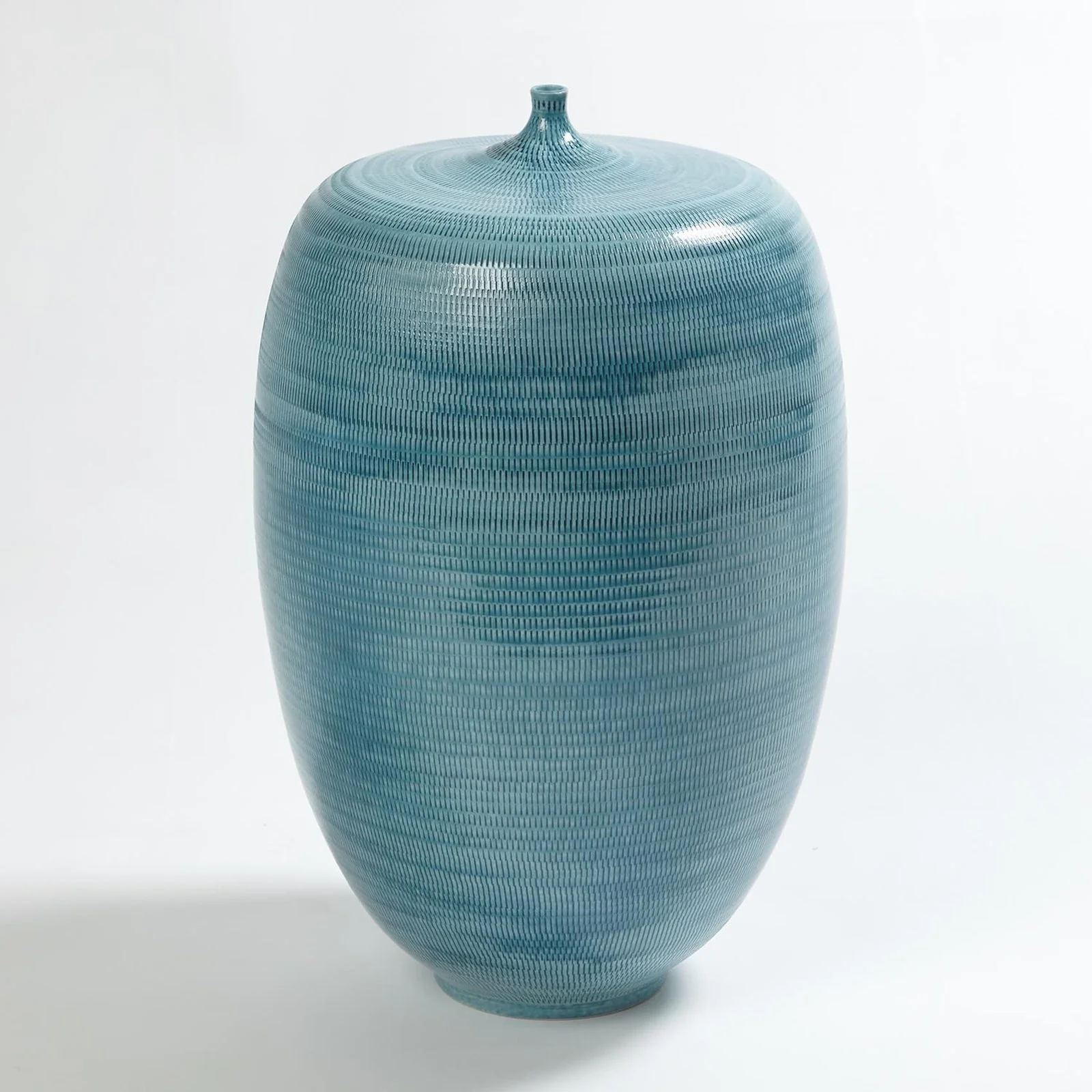 Global Views Sea Blue Fat Bottle - Image 5