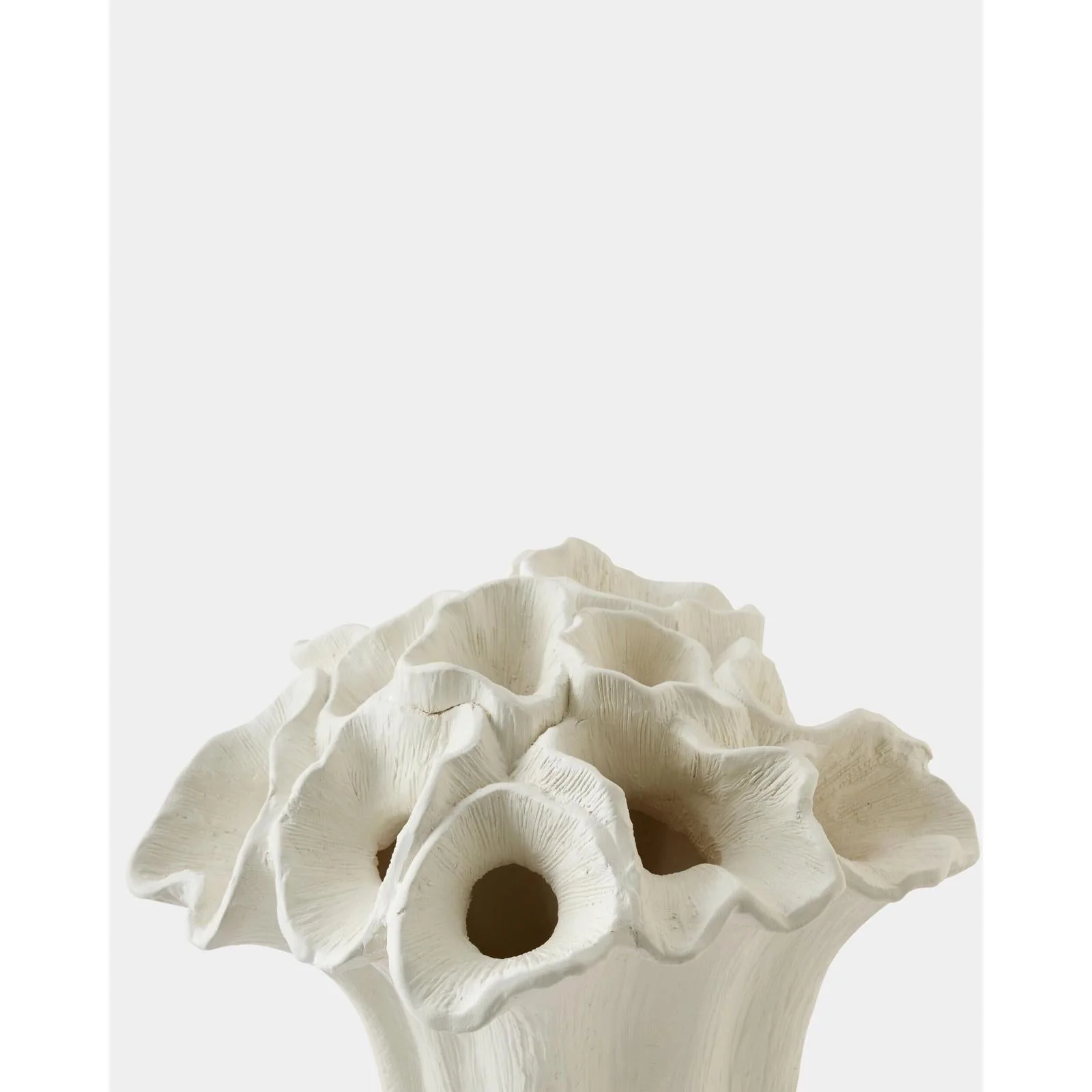Global Views Flora Bouquet White Coral Vase - Image 8
