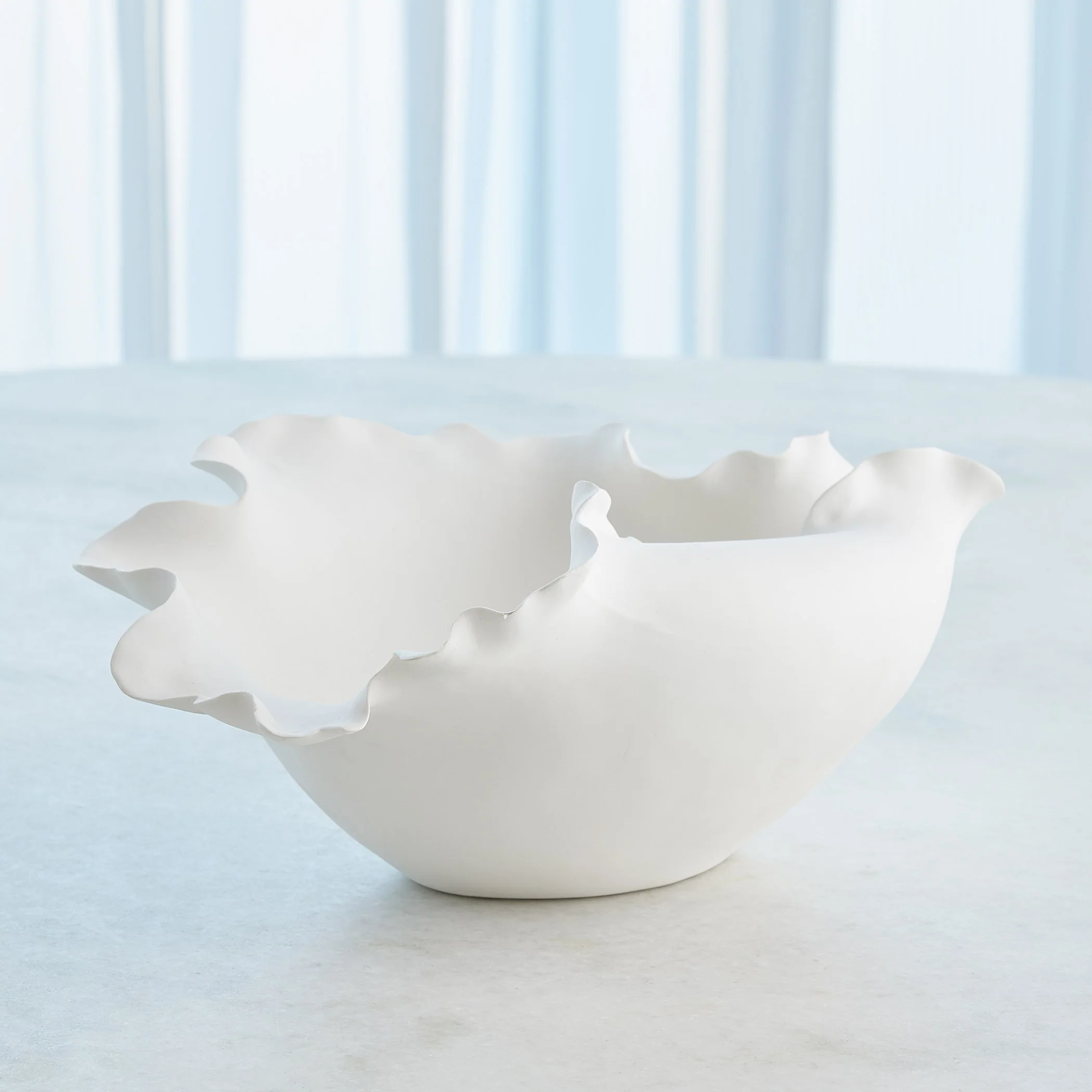 Global Views Matte White Folios Bowl - Image 12