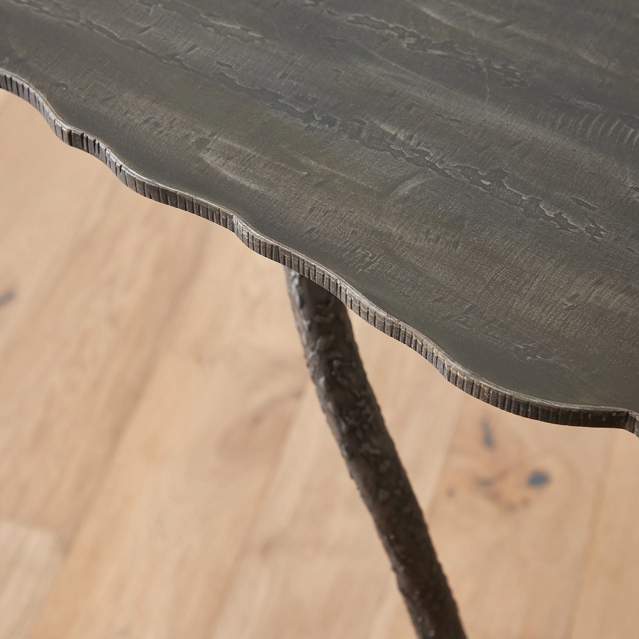 Global Views Natural Iron Forest Blossom Console - Image 3