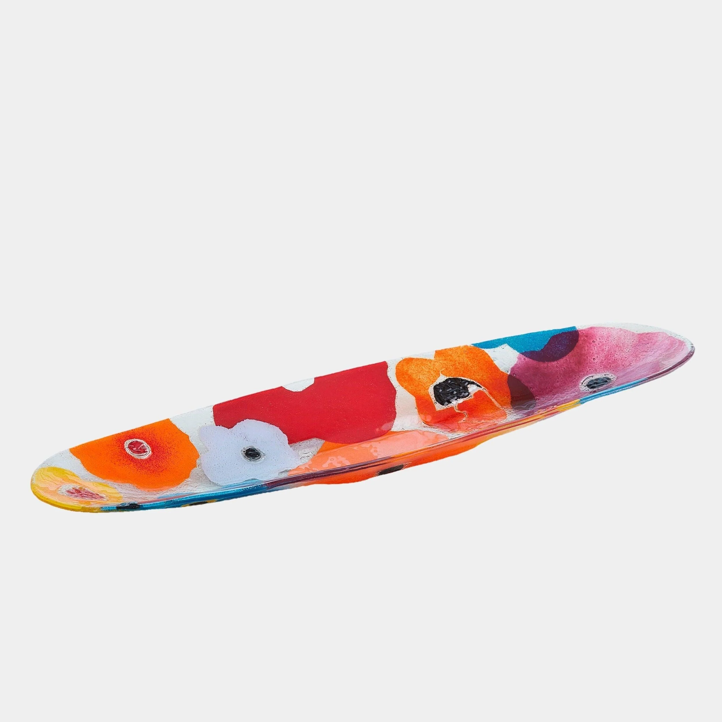 Global Views Fused Floral Boat Bowl - Image 7