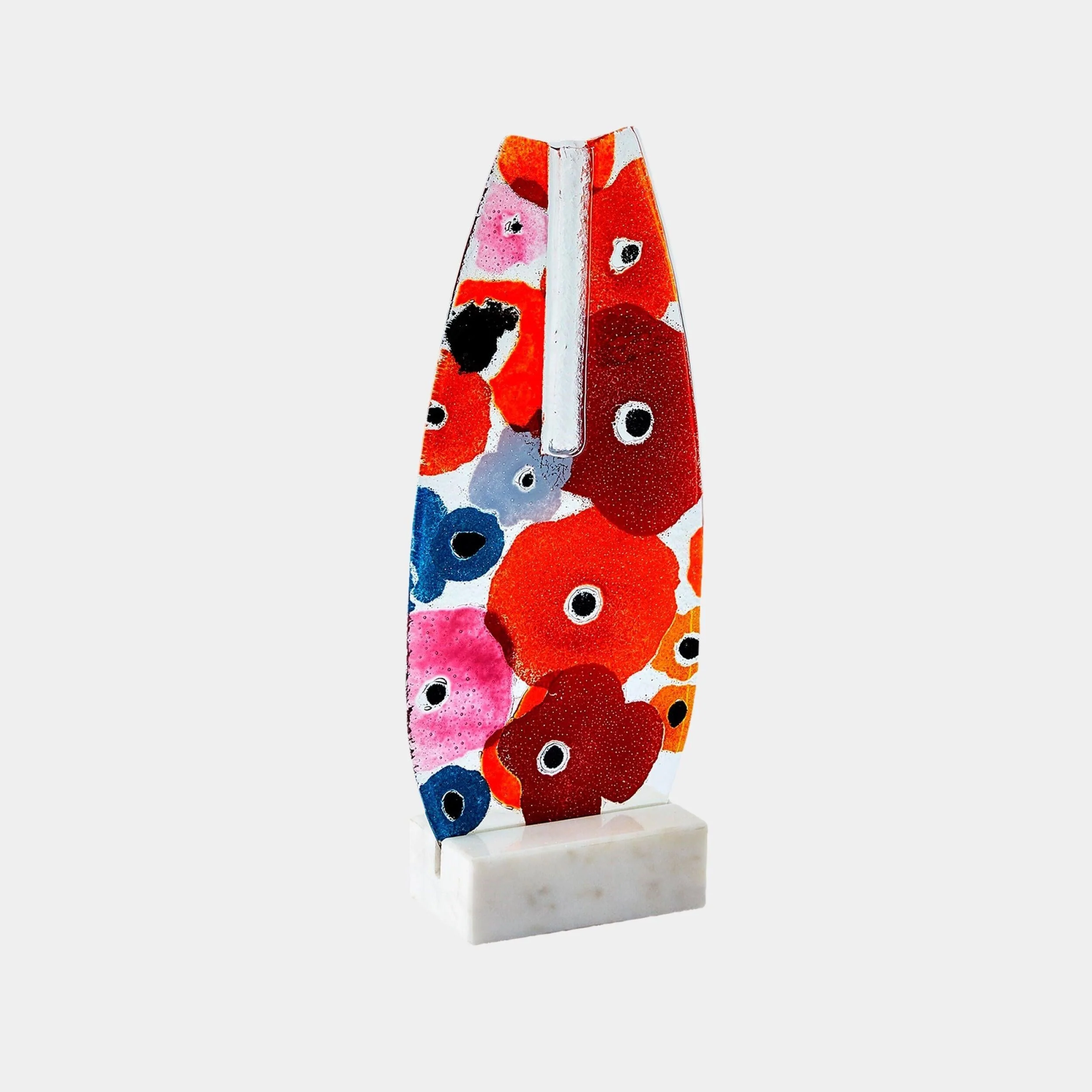 Global Views Fused Floral Flat Vase - Image 10