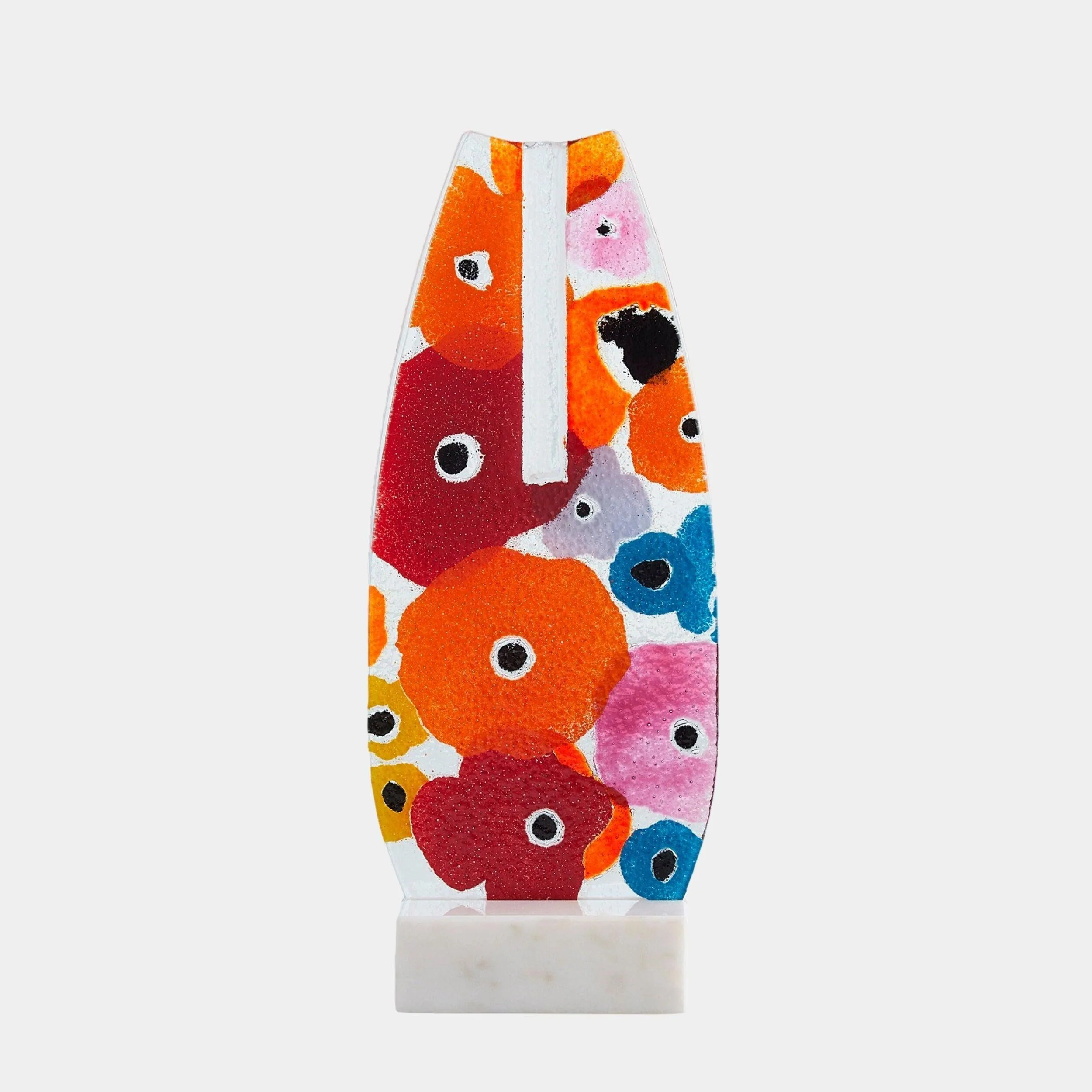 Global Views Fused Floral Flat Vase - Image 11