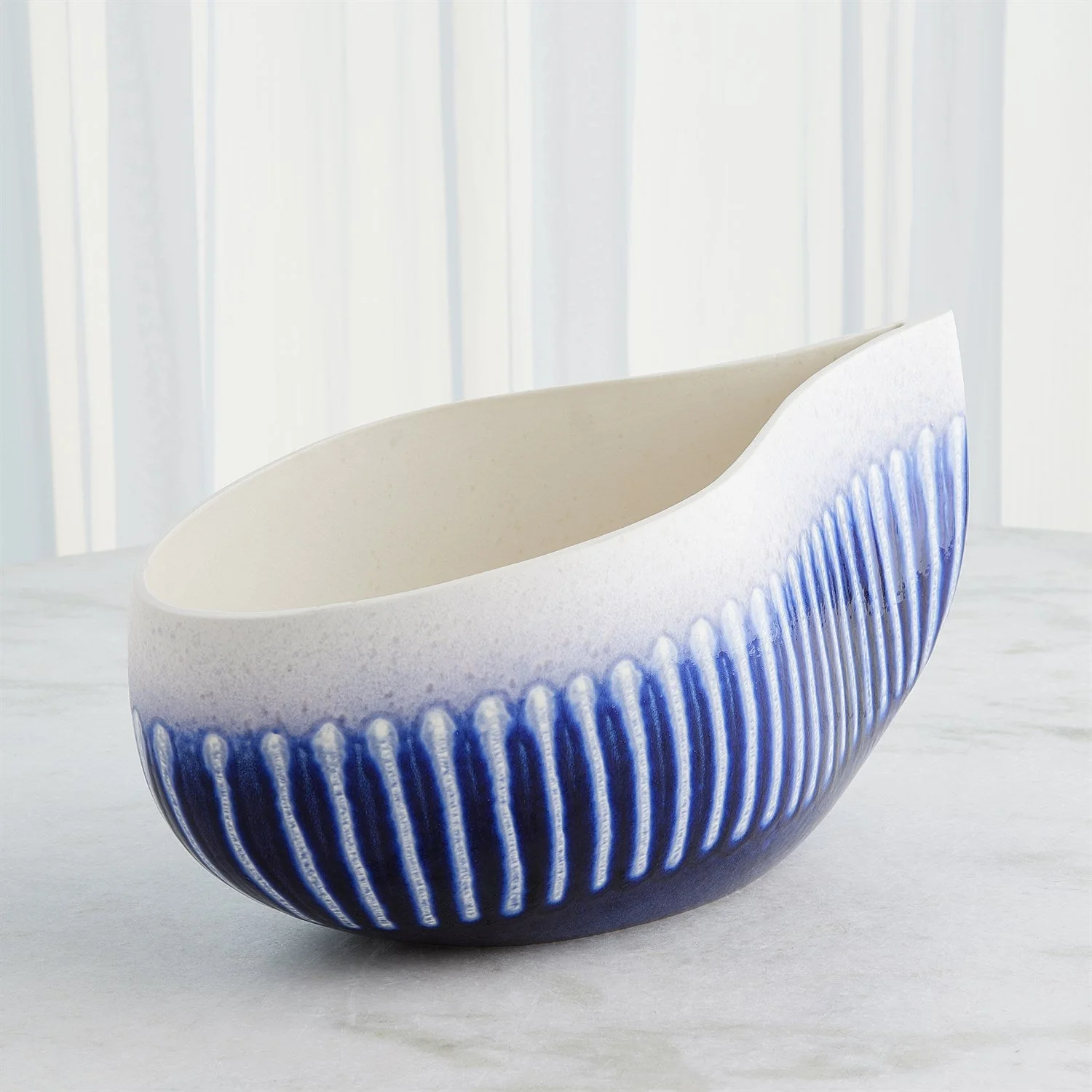 Global Views Giant Cobalt Teardrop Bowl - Image 2