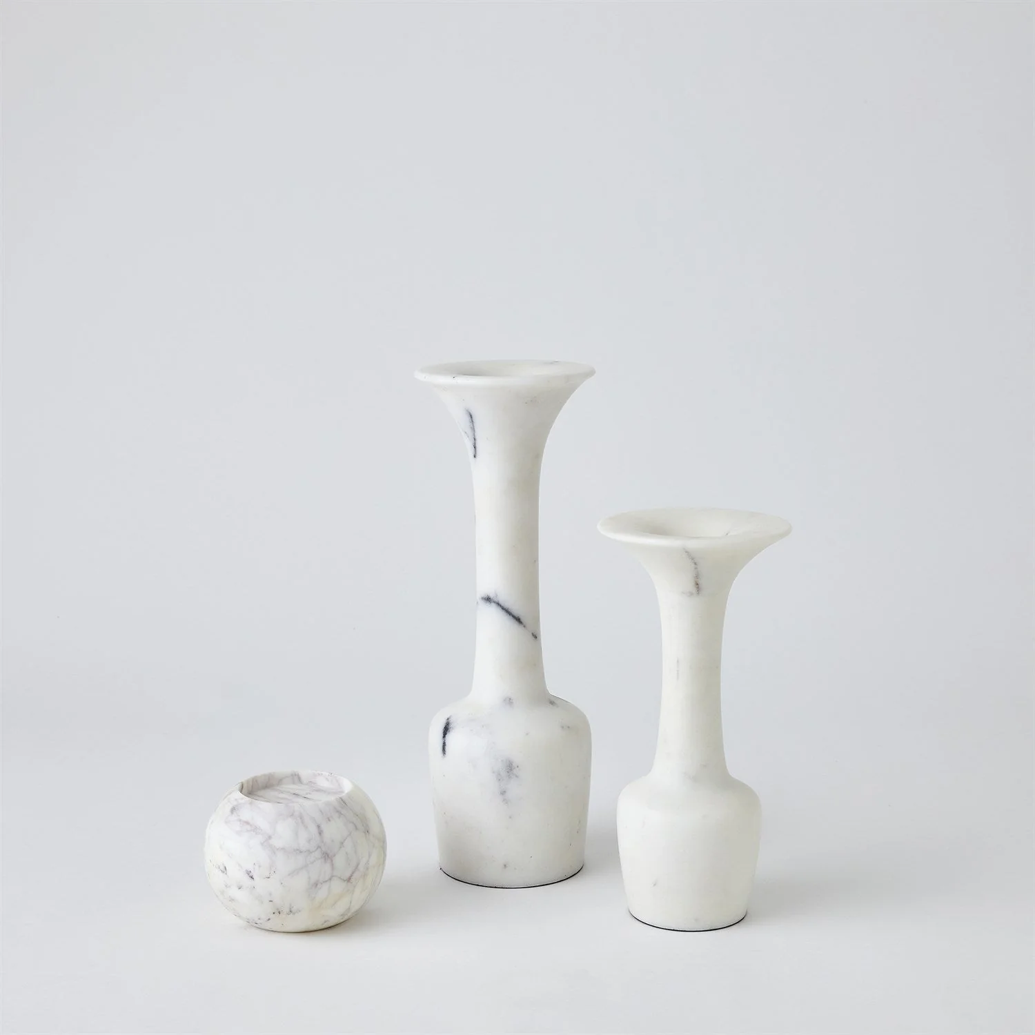 Global Views White Globe Candle Holder - Image 7