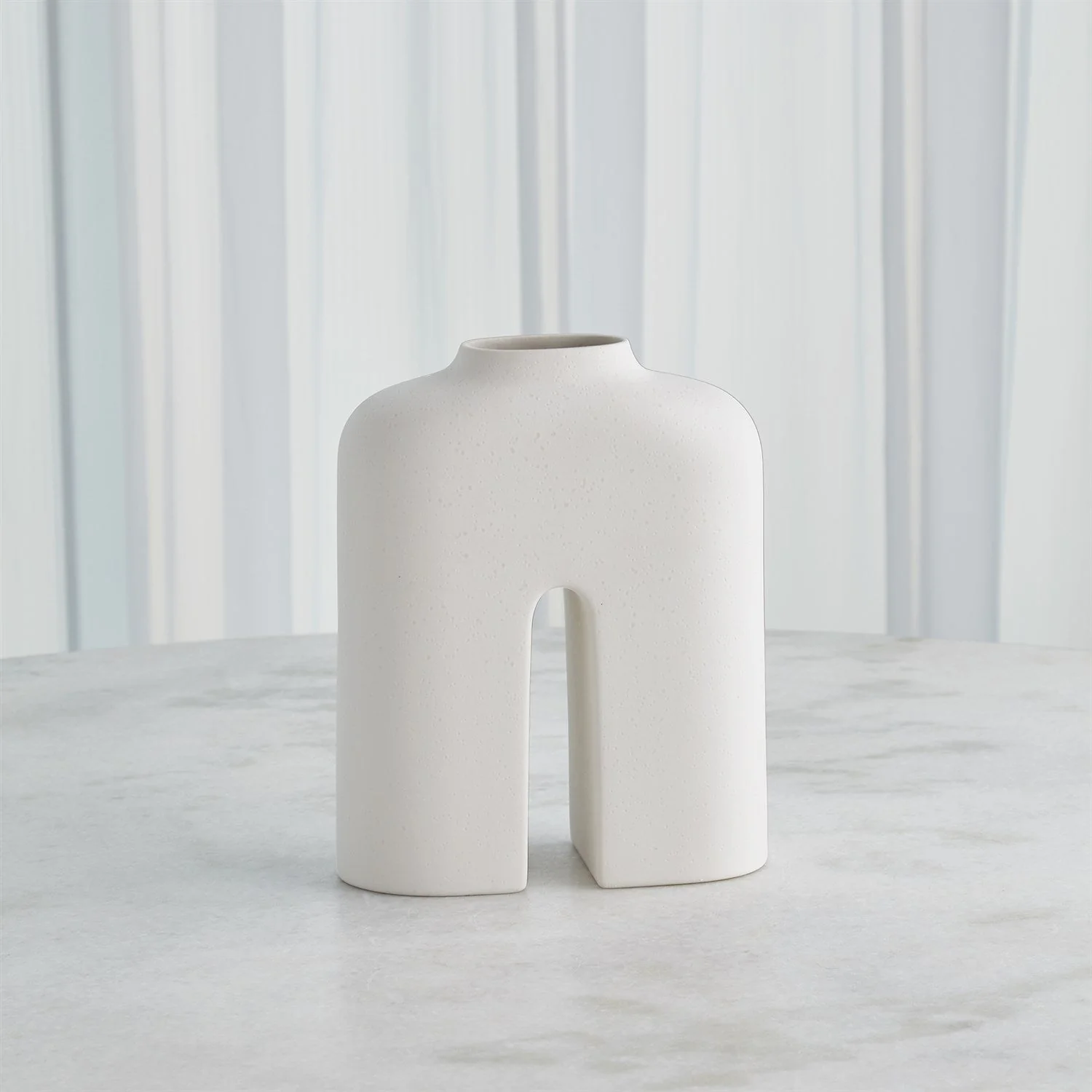 Global Views White Cream Guardian Vase - Image 6