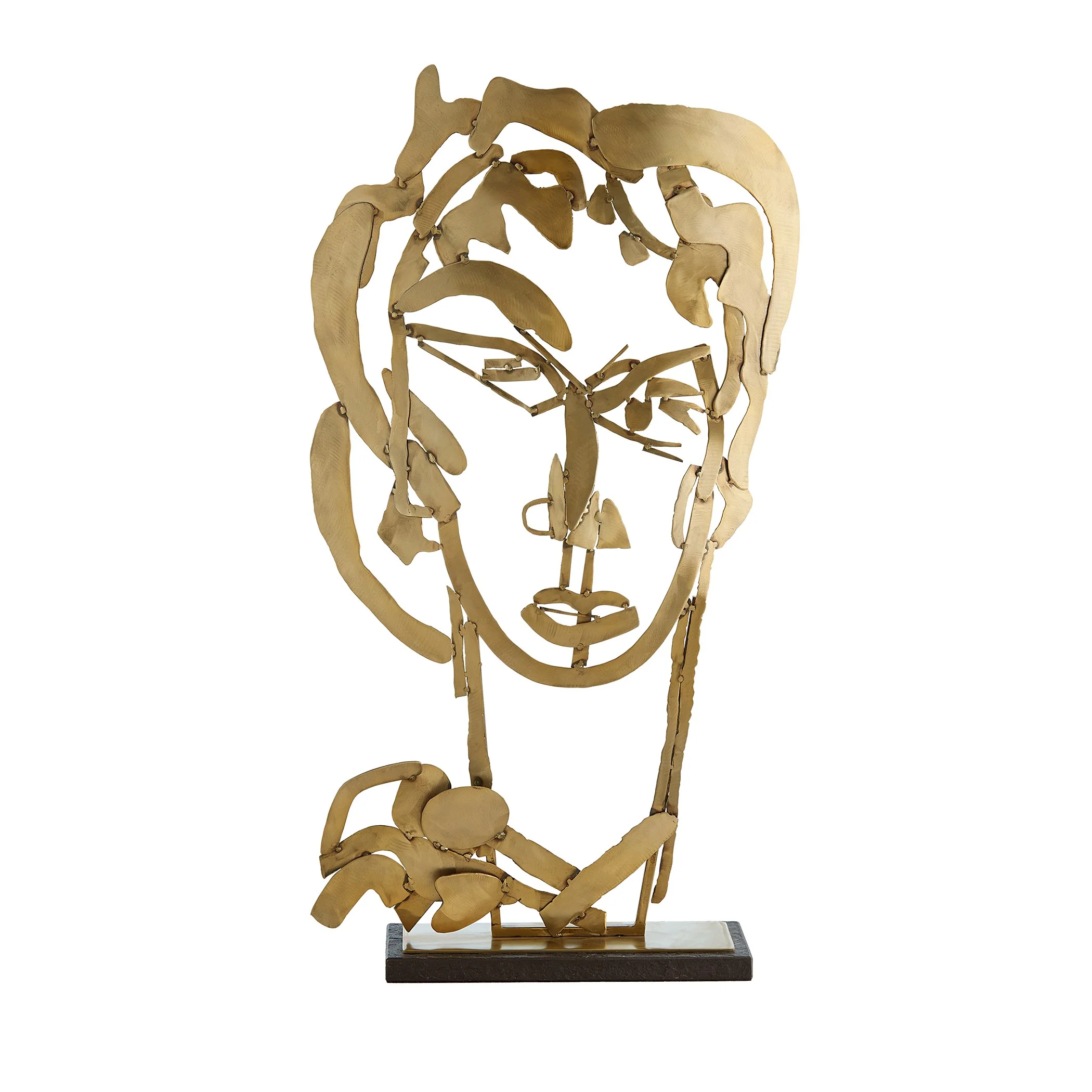 Global Views Brass Hero Sculpture - Image 7